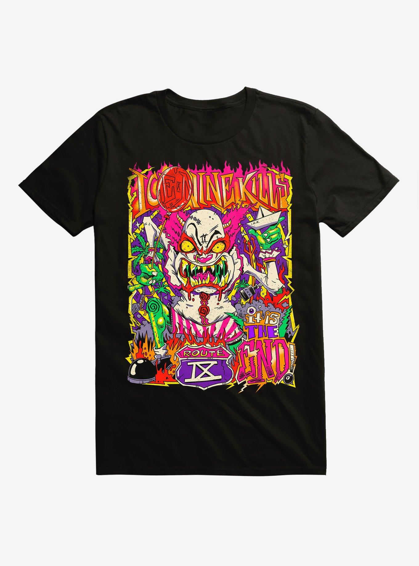 Ice Nine Kills Zombie Clown T-Shirt, BLACK, hi-res