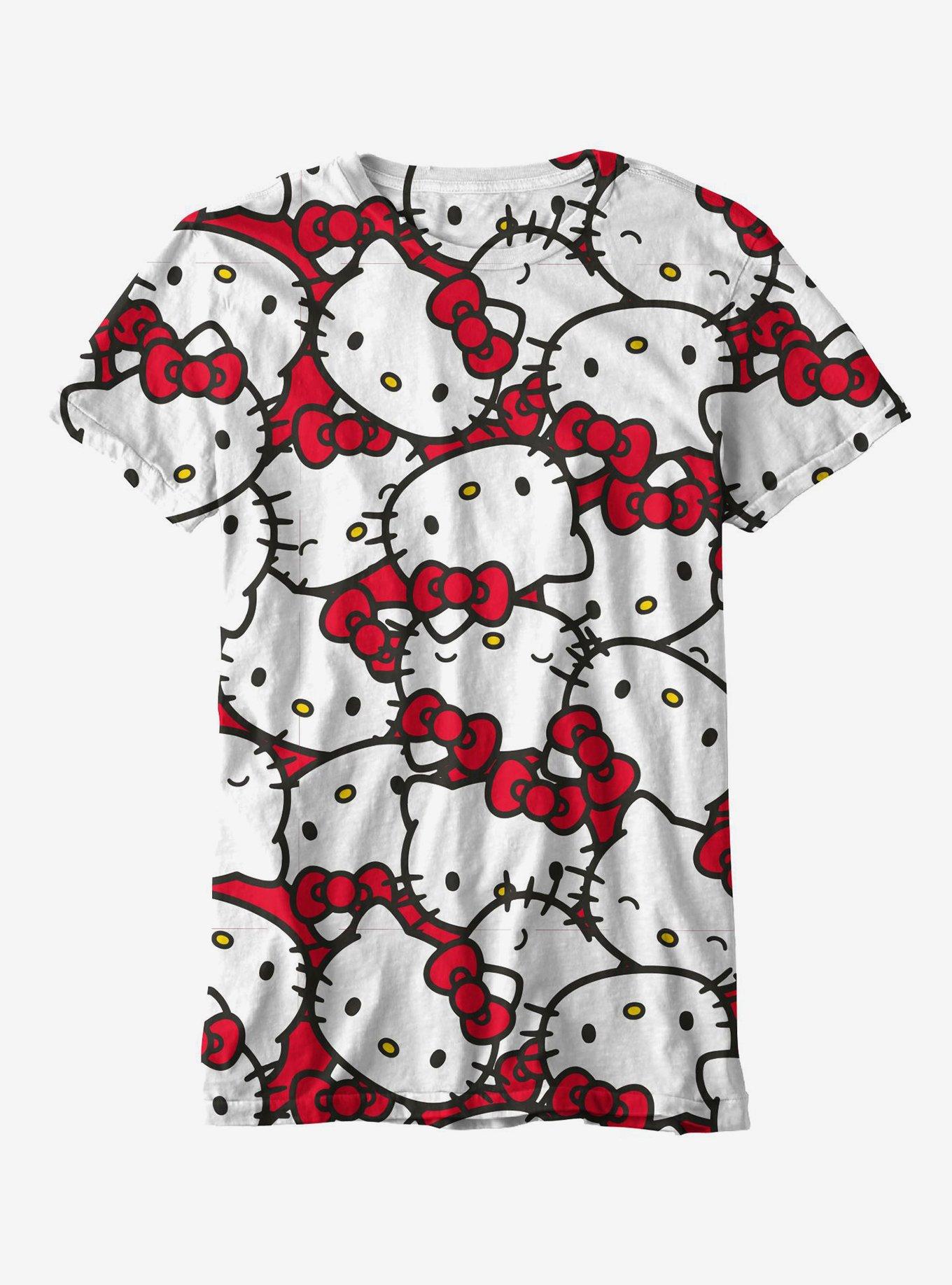 Hello Kitty Face Boyfriend Fit Girls T-Shirt | Hot Topic