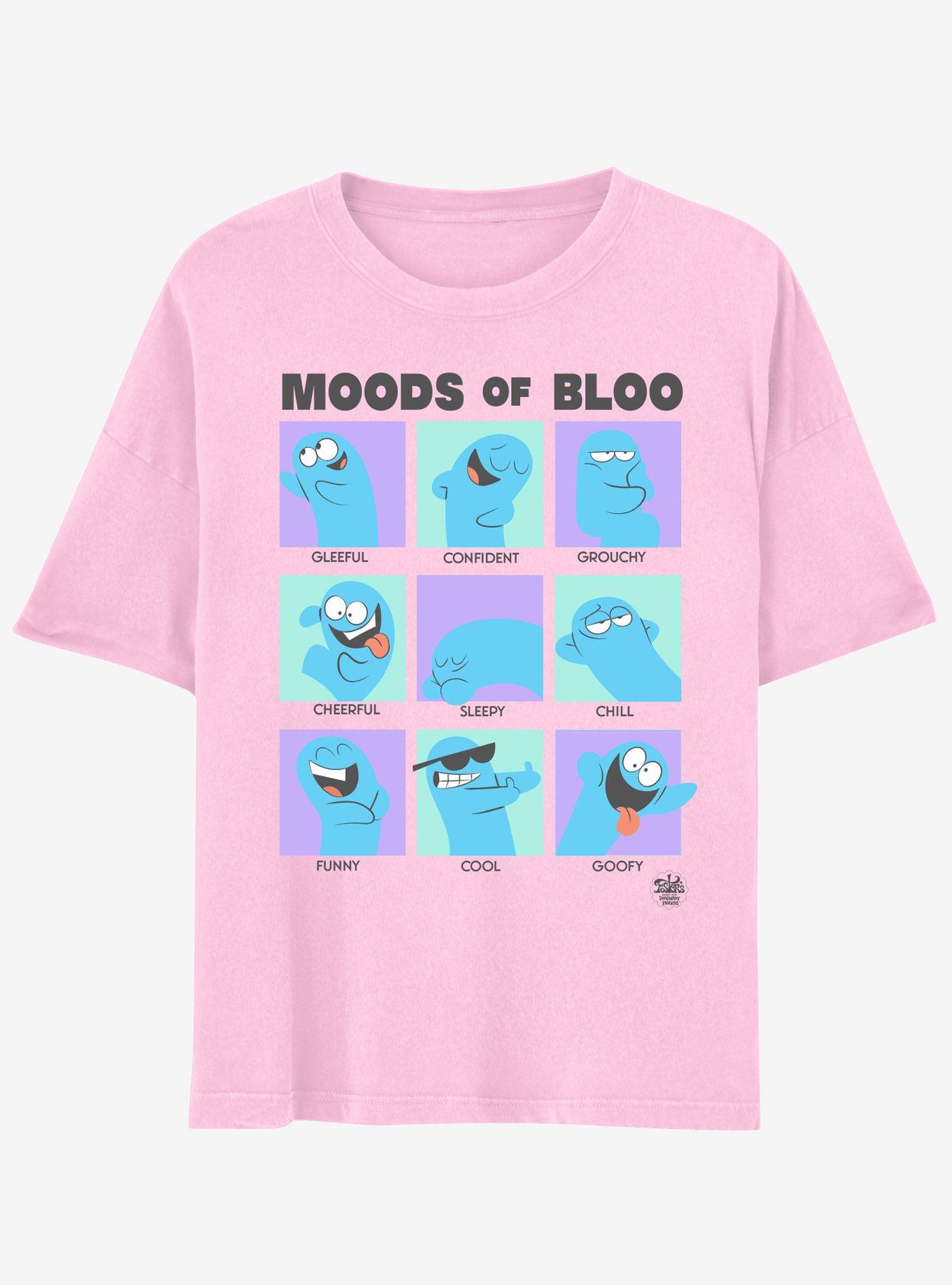 Foster's Home For Imaginary Friends Bloo Moods Boyfriend Fit Girls T-Shirt, MULTI, hi-res