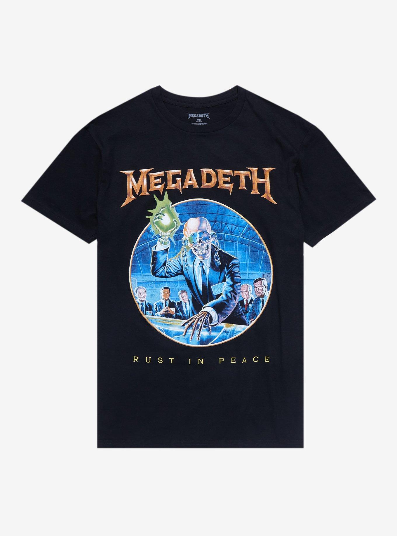 Megadeth Rust In Peace Vic Rattlehead T-Shirt, BLACK, hi-res