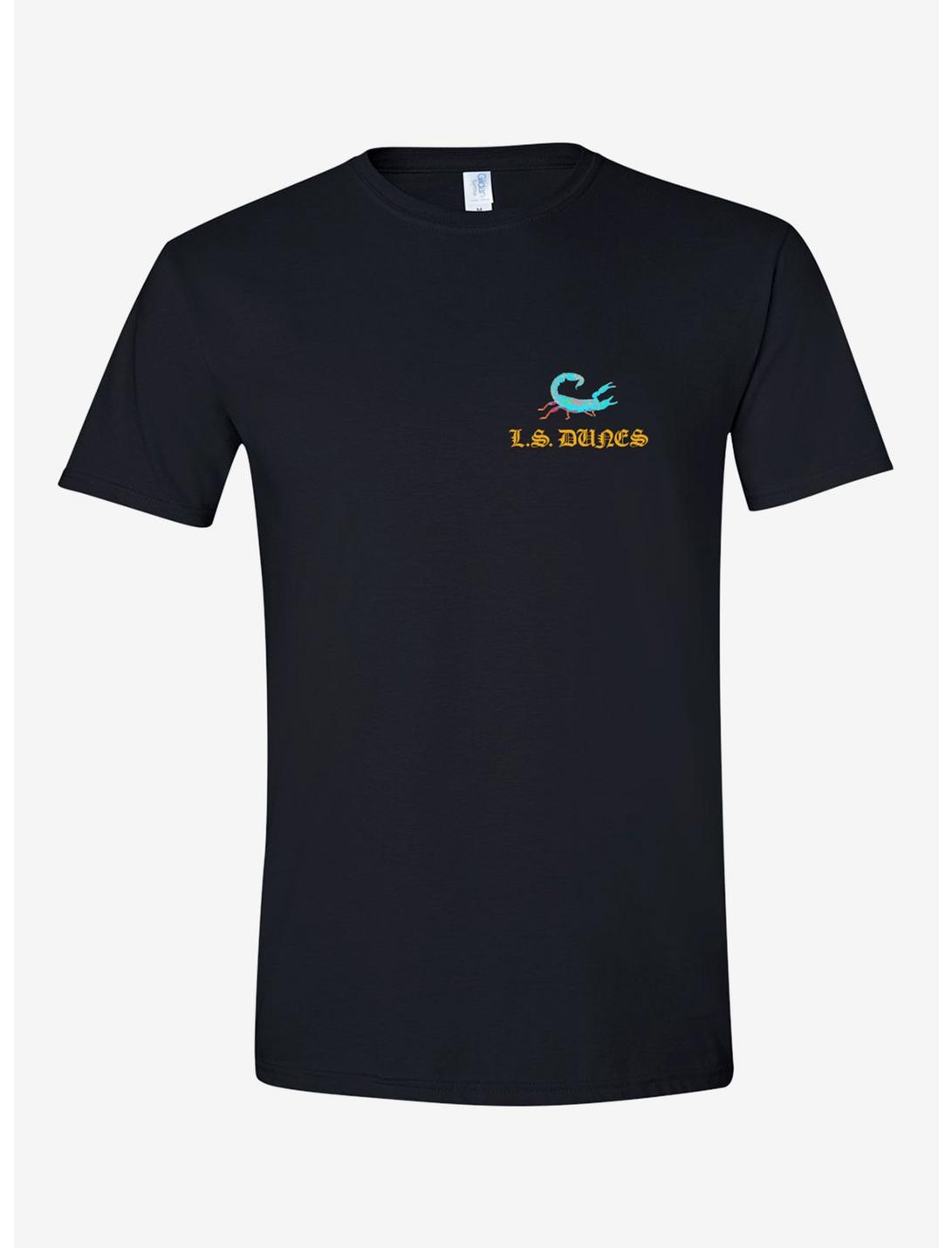 L.S. Dunes Past Lives Scorpion T-Shirt, BLACK, hi-res
