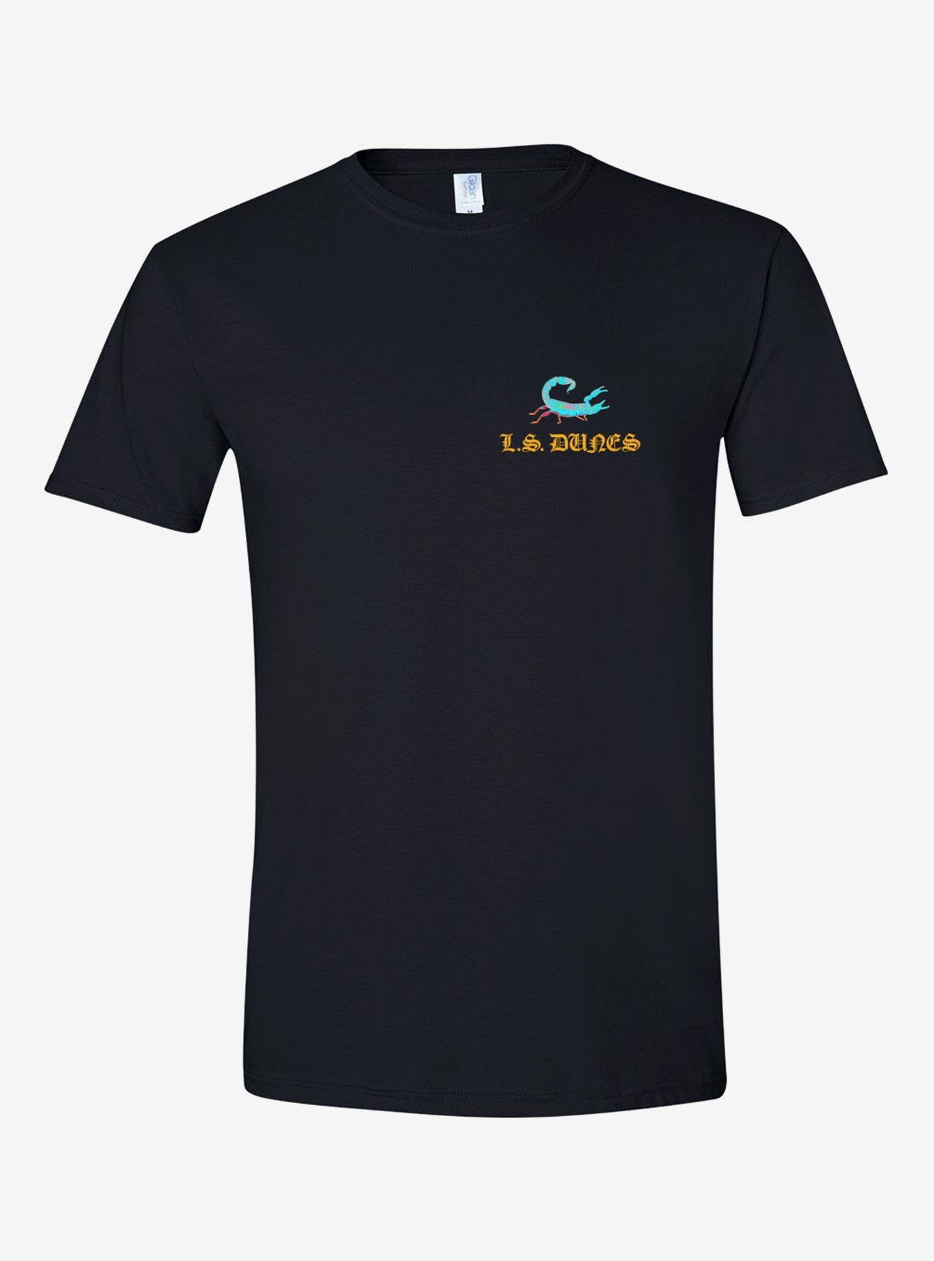 L.S. Dunes Past Lives Scorpion T-Shirt, BLACK, hi-res