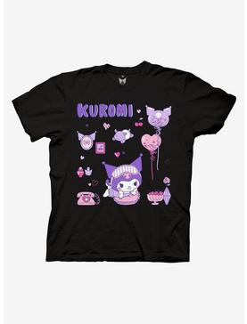 Kuromi Sleepover Boyfriend Fit Girls T-Shirt, , hi-res