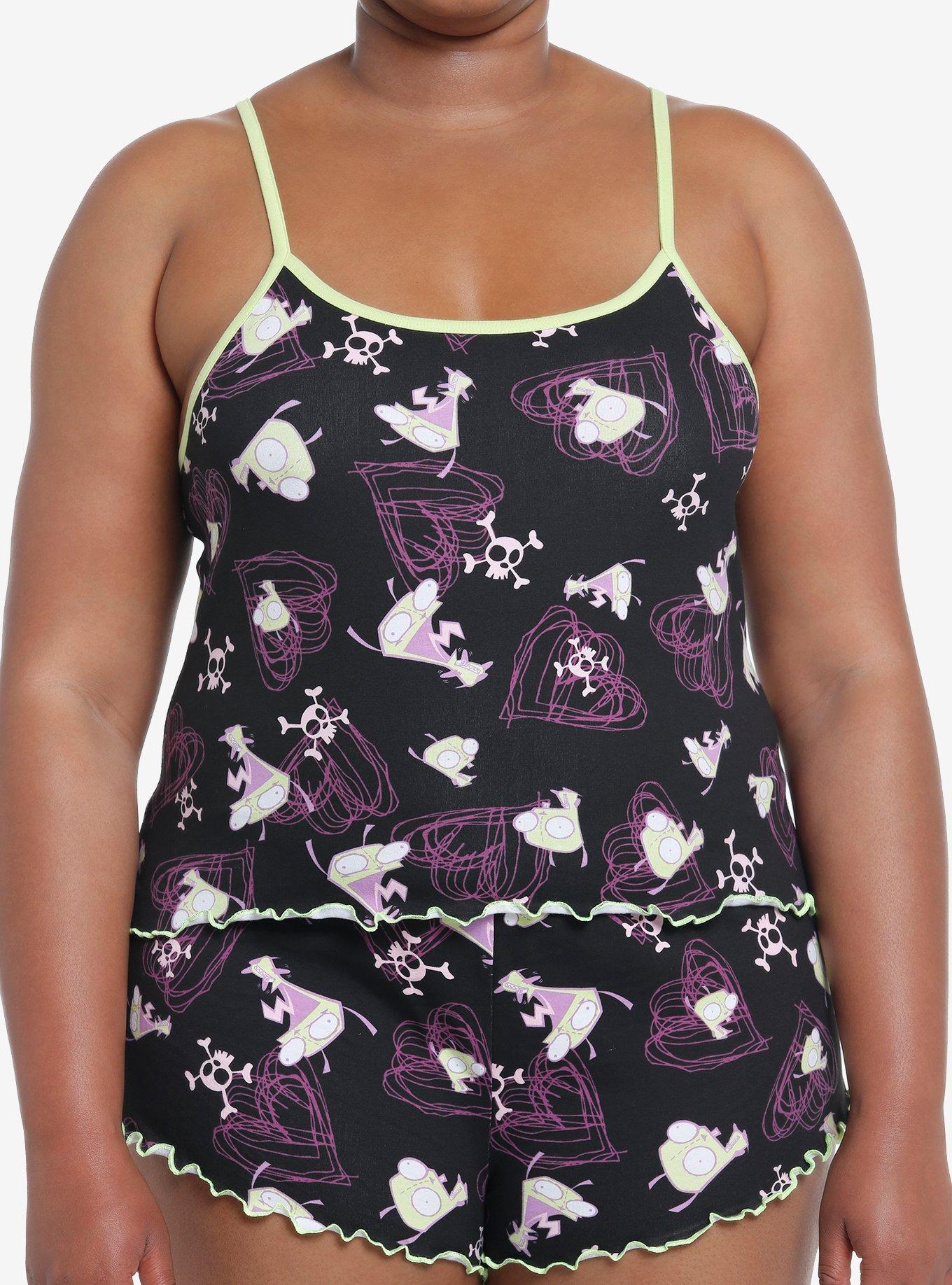 Invader Zim GIR Heart Girls Lounge Set Plus Size, MULTI, hi-res