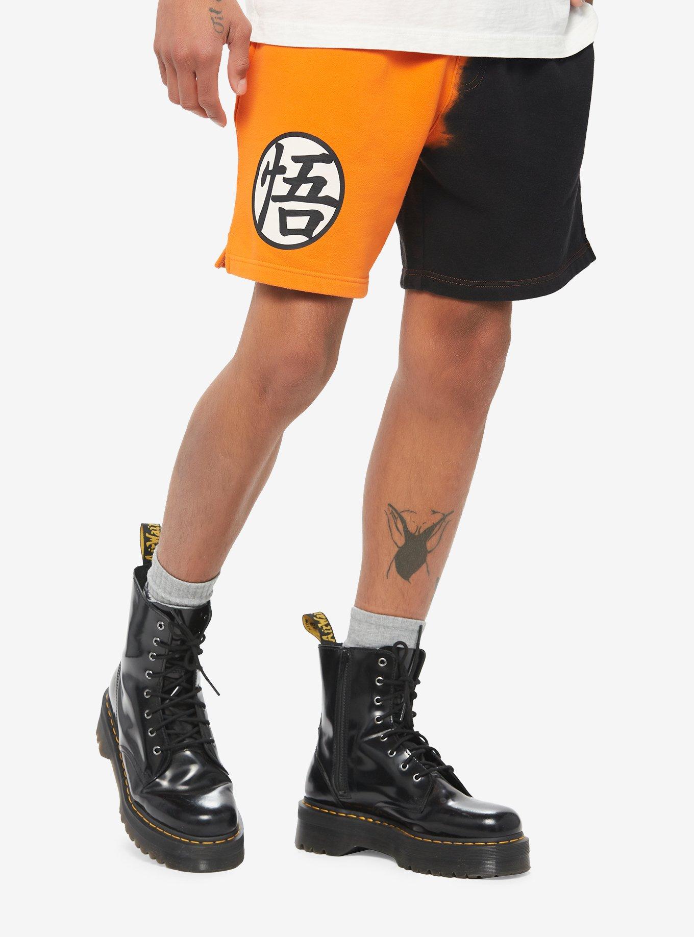 Dragon Ball Z Shorts Goku Go Anime Workout Shorts Orange - Anime Gym Gear