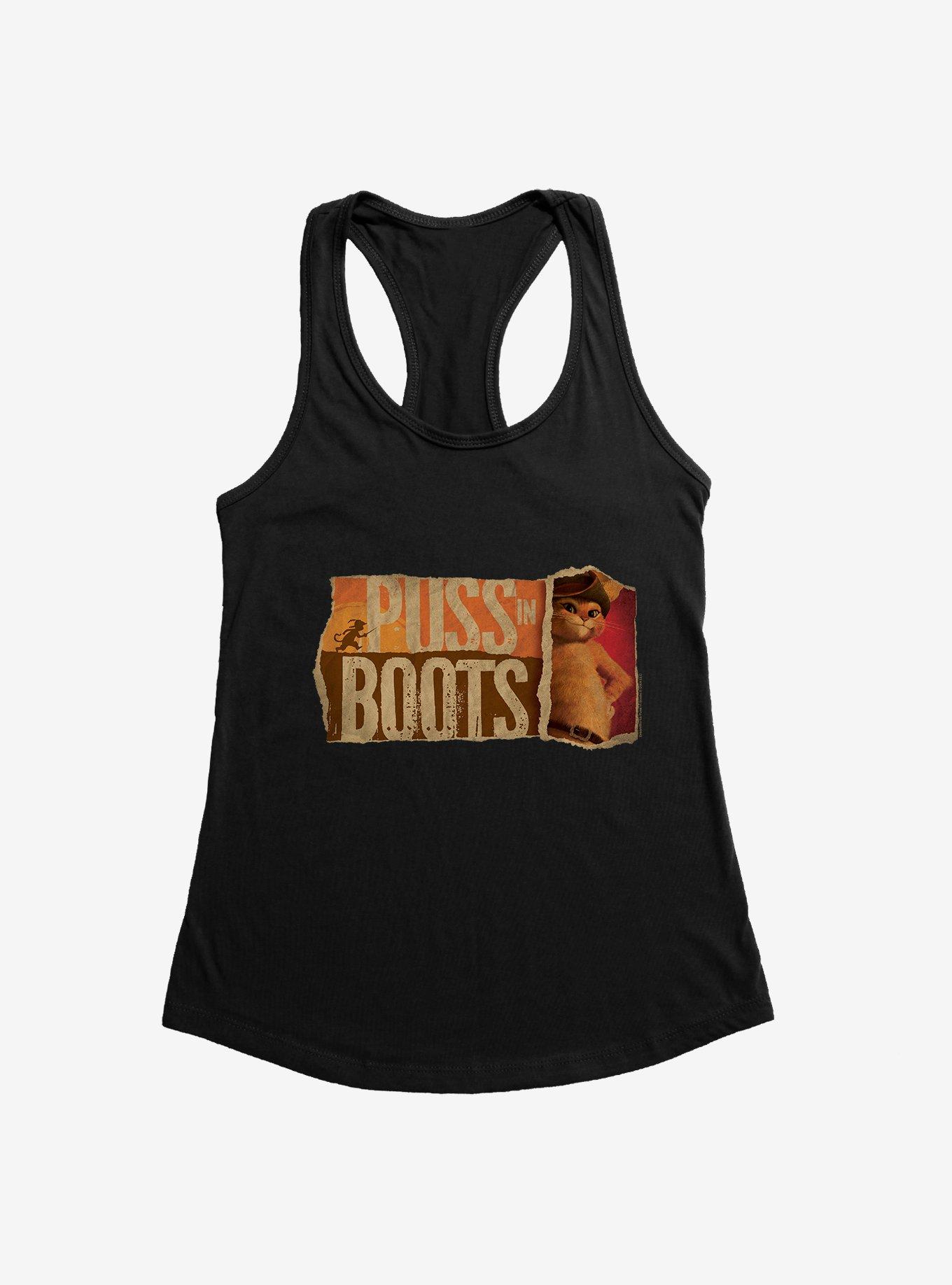 Puss In Boots Scrap Poster Womens Tank Top, , hi-res