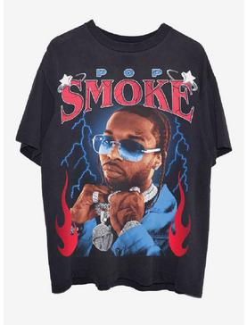 Pop Smoke Lightning Portrait T-Shirt, , hi-res