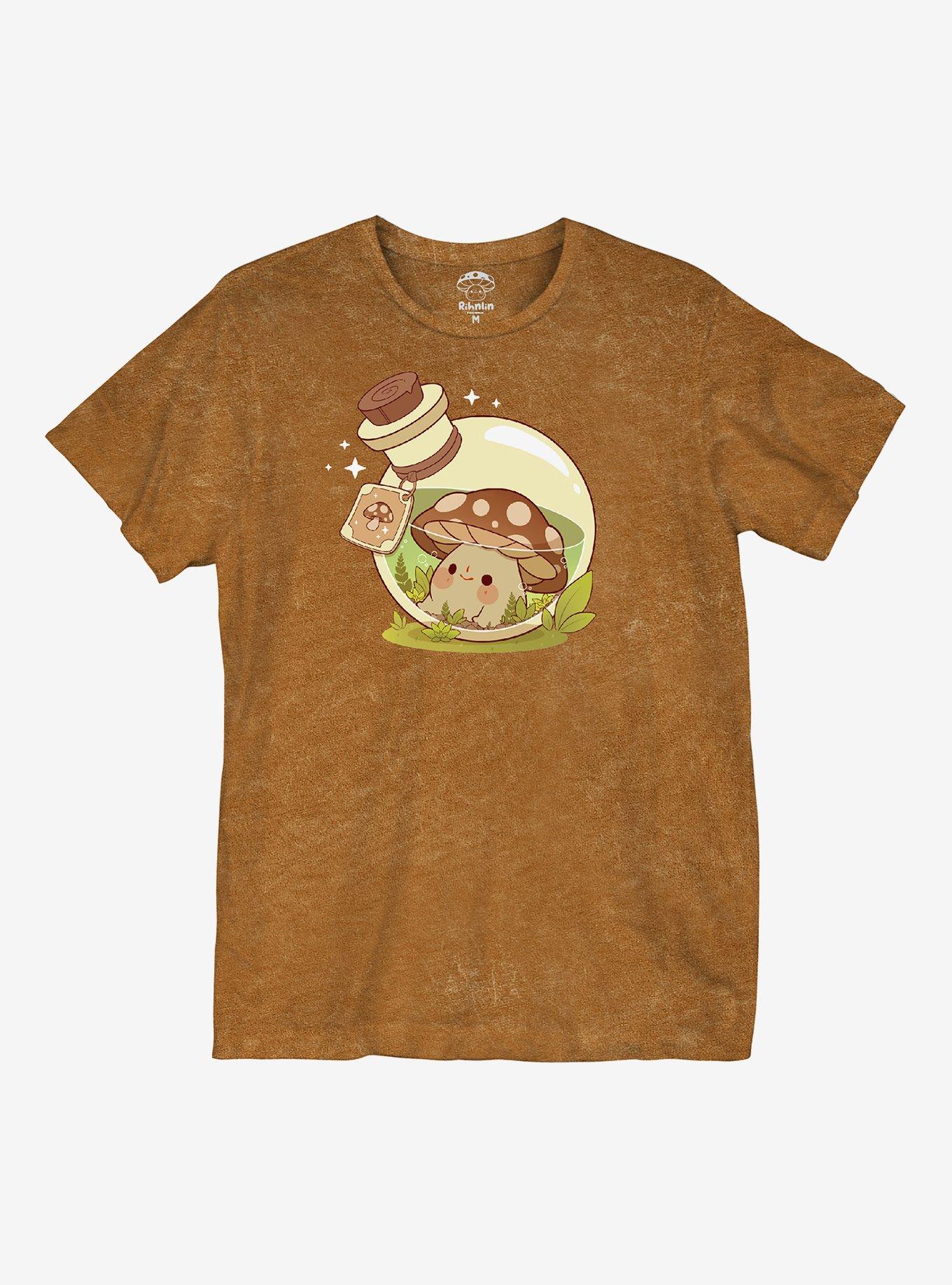 Mushroom Terrarium Wash Boyfriend Fit Girls T-Shirt, MULTI, hi-res