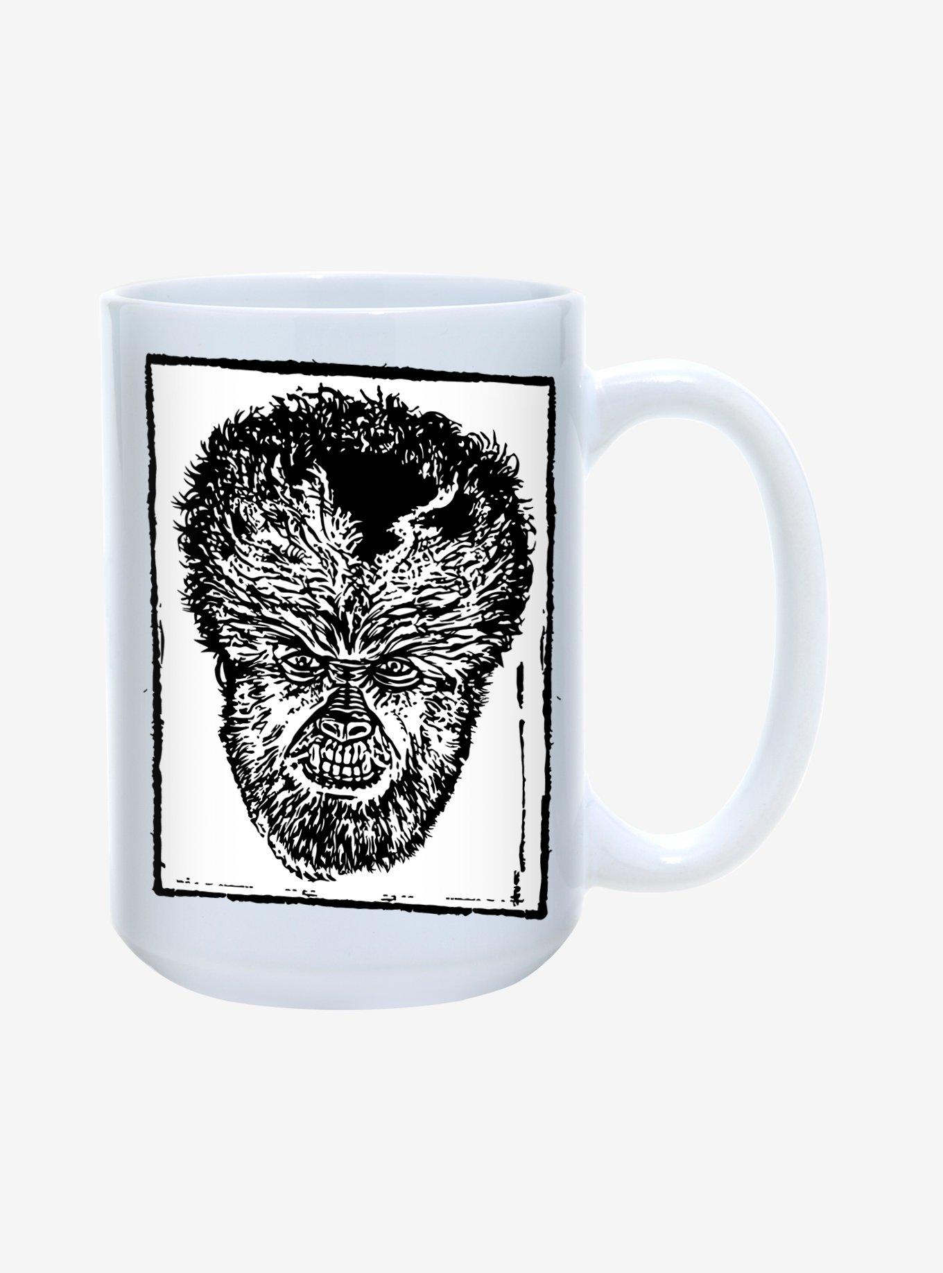 Universal Monsters The Wolfman Head Mug 15oz, , hi-res