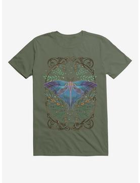 Blue Moth Nature Boyfriend Fit Girls T-Shirt, , hi-res