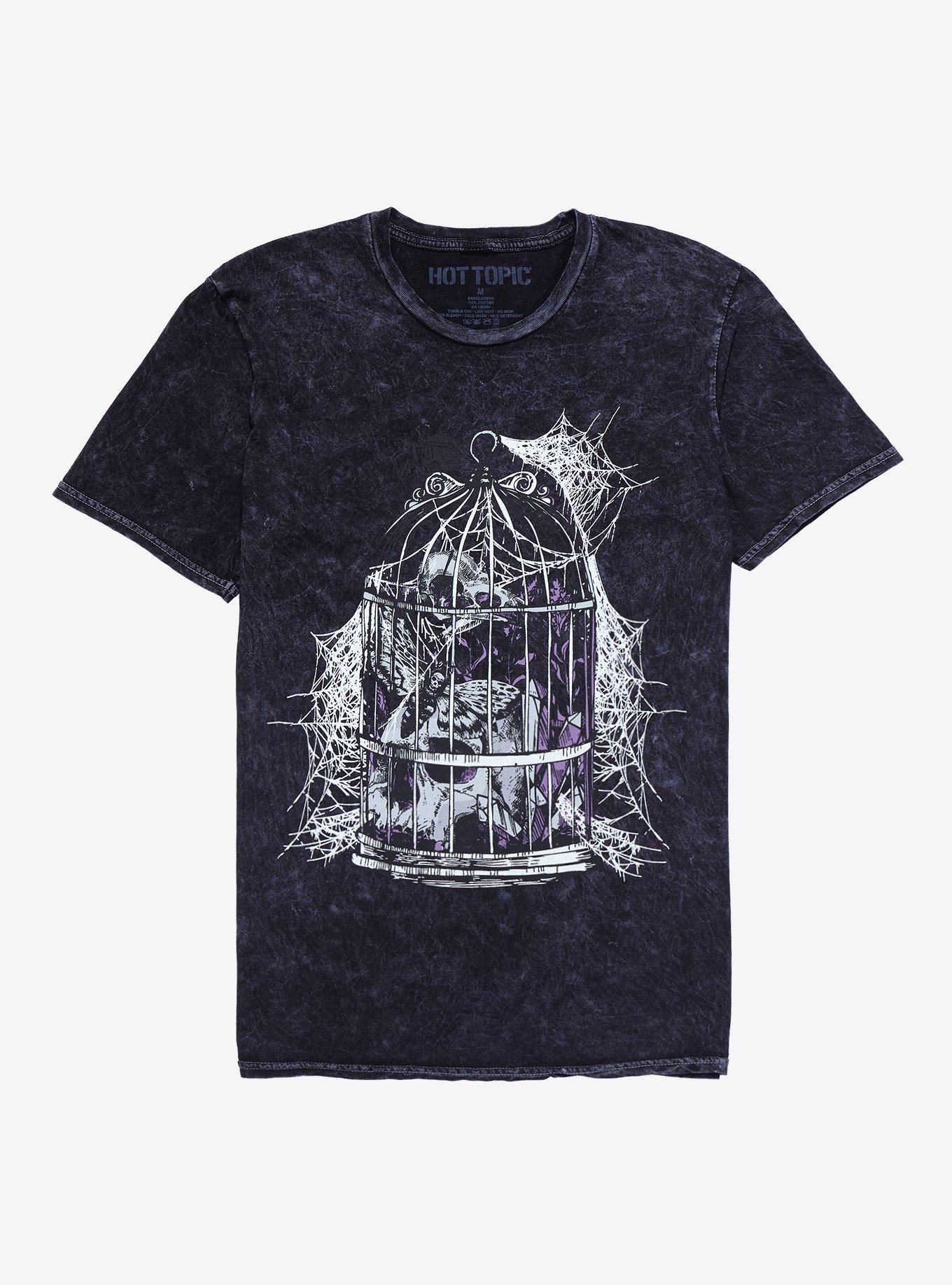 Caged Death Mineral Wash T-Shirt | Hot Topic