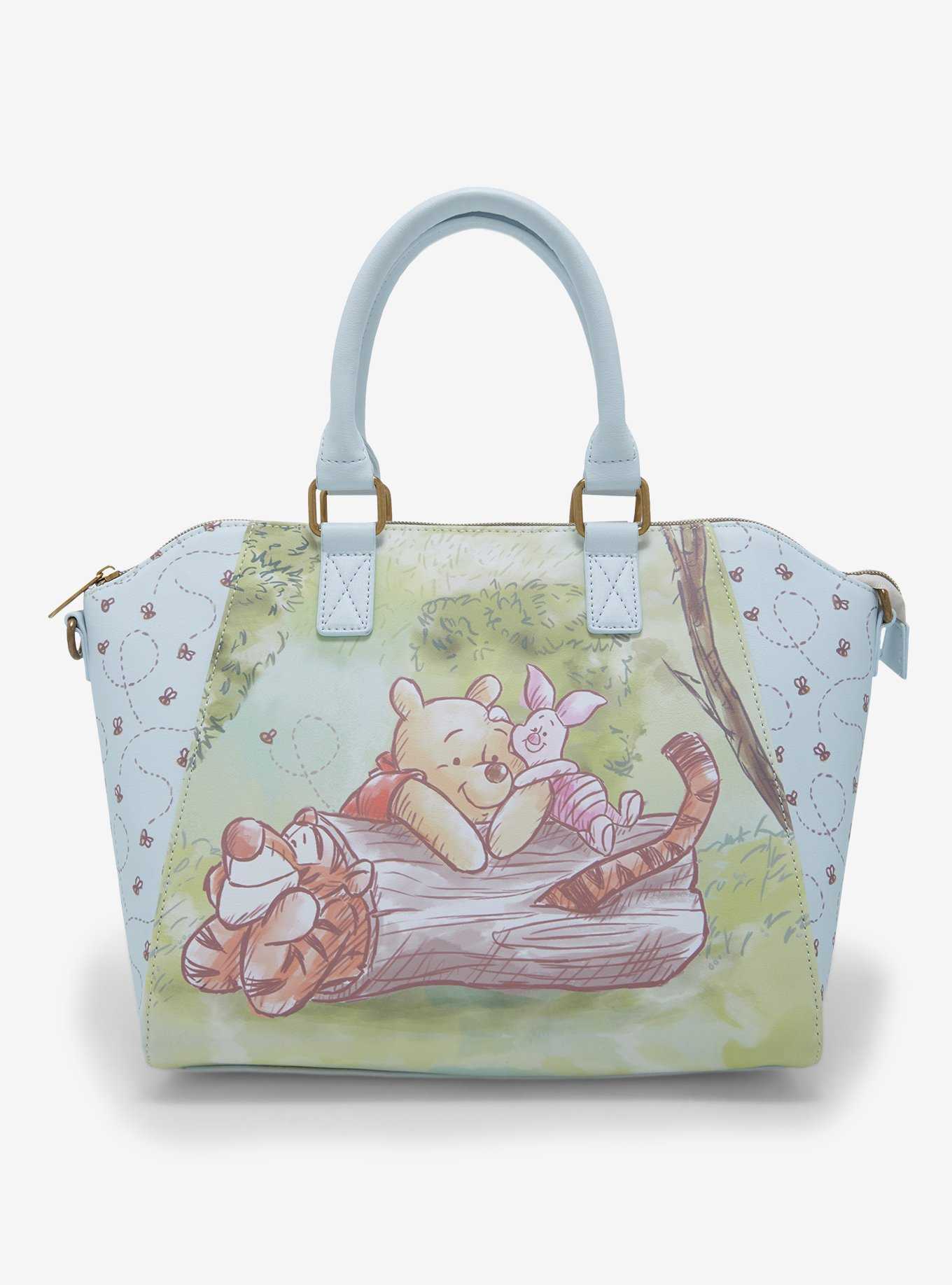 Loungefly Disney Winnie The Pooh Trio Log Satchel Bag, , hi-res