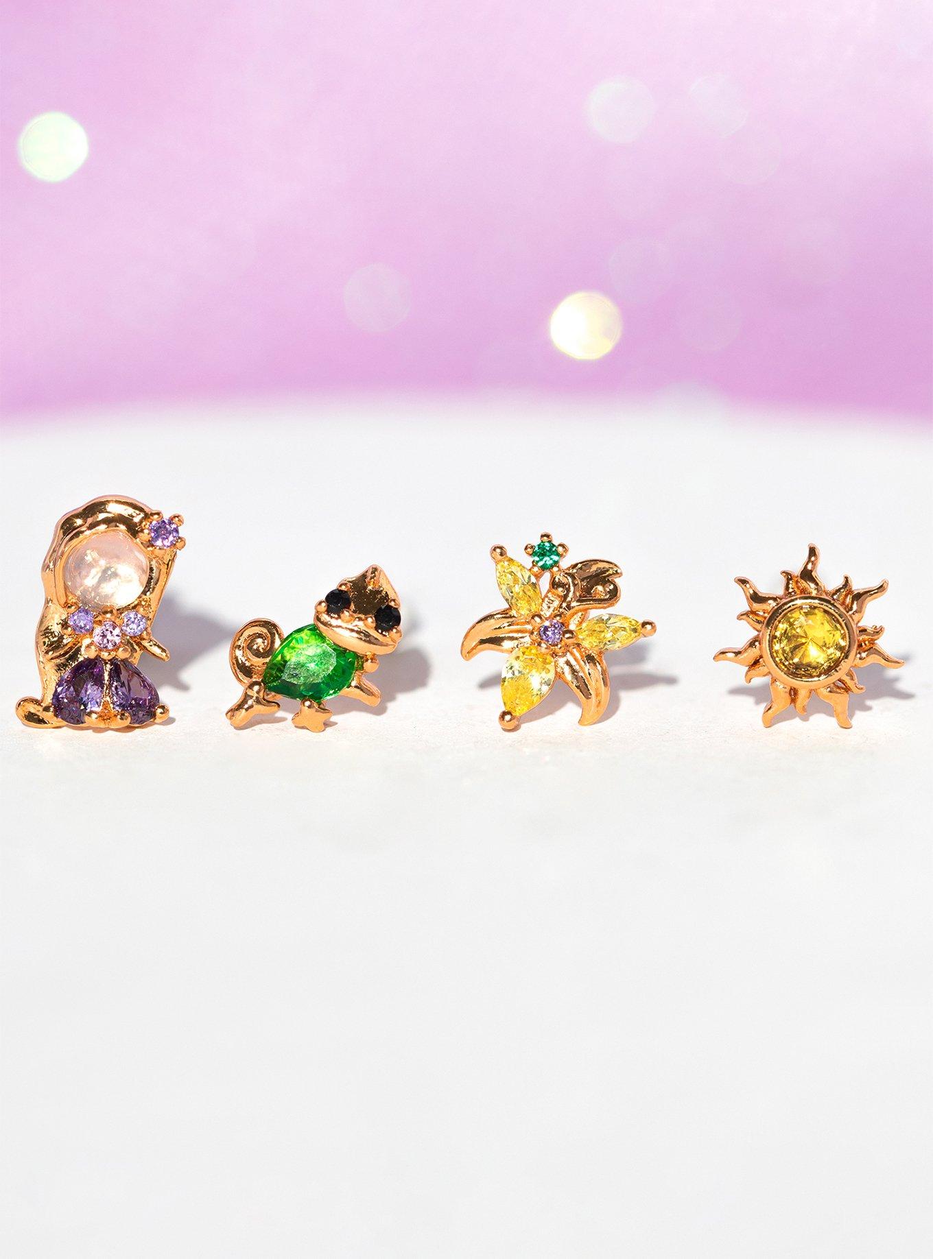 Disney X Girls Crew Tangled Rapunzel & Friends Mismatch Earring Set, , hi-res