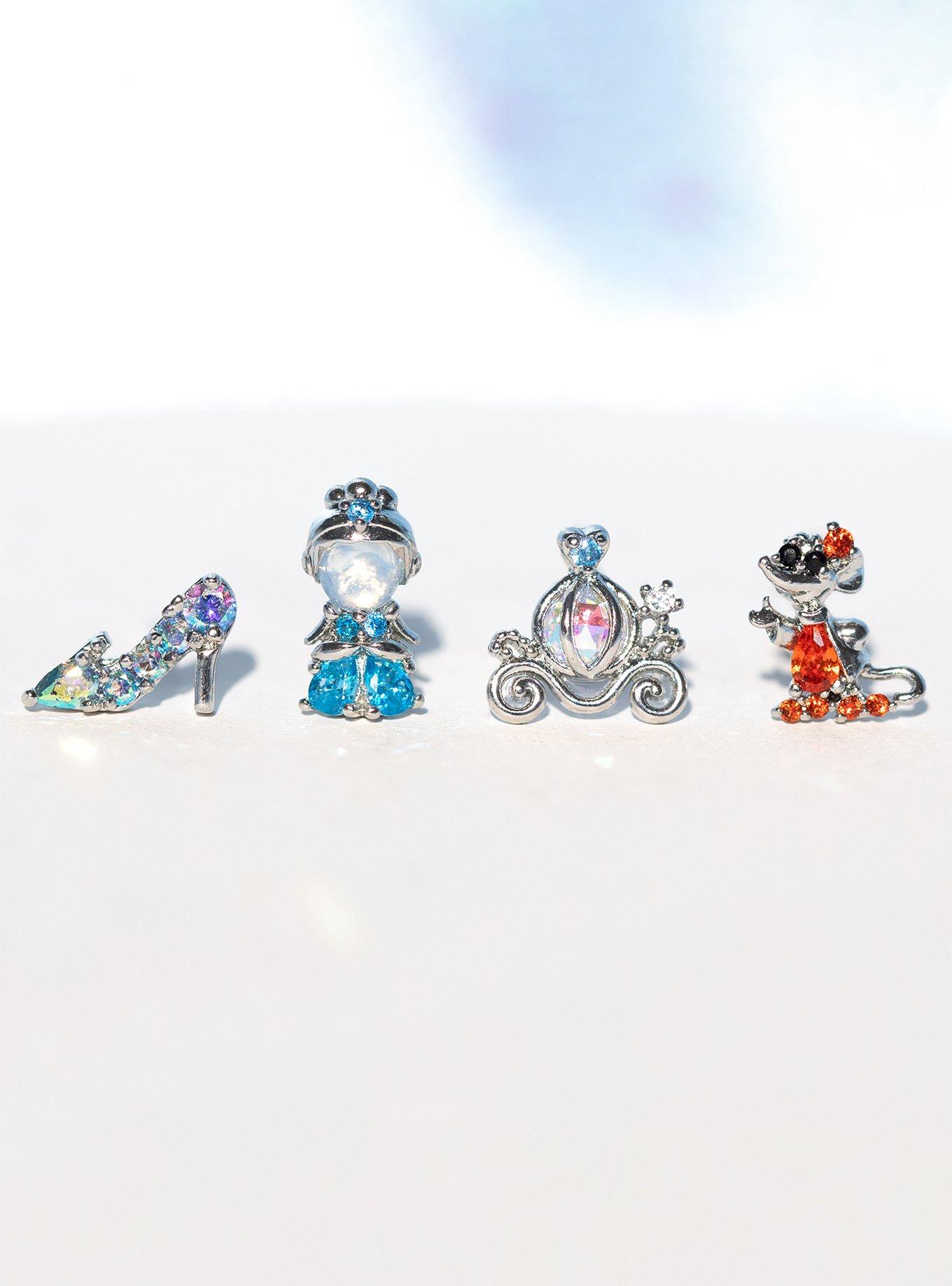 Disney X Girls Crew Cinderella Friends Mismatch Earring Set, , hi-res