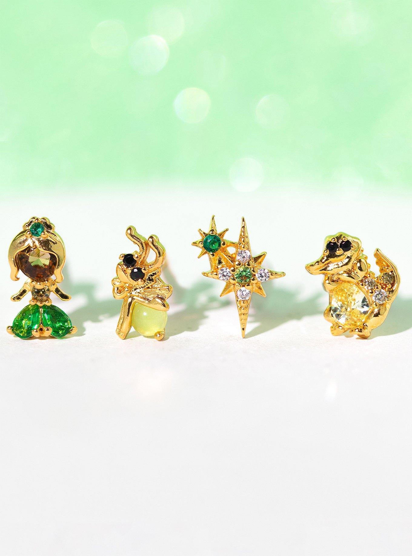 Disney X Girls Crew The Princess And The Frog Tiana Mismatch Earring Set, , hi-res