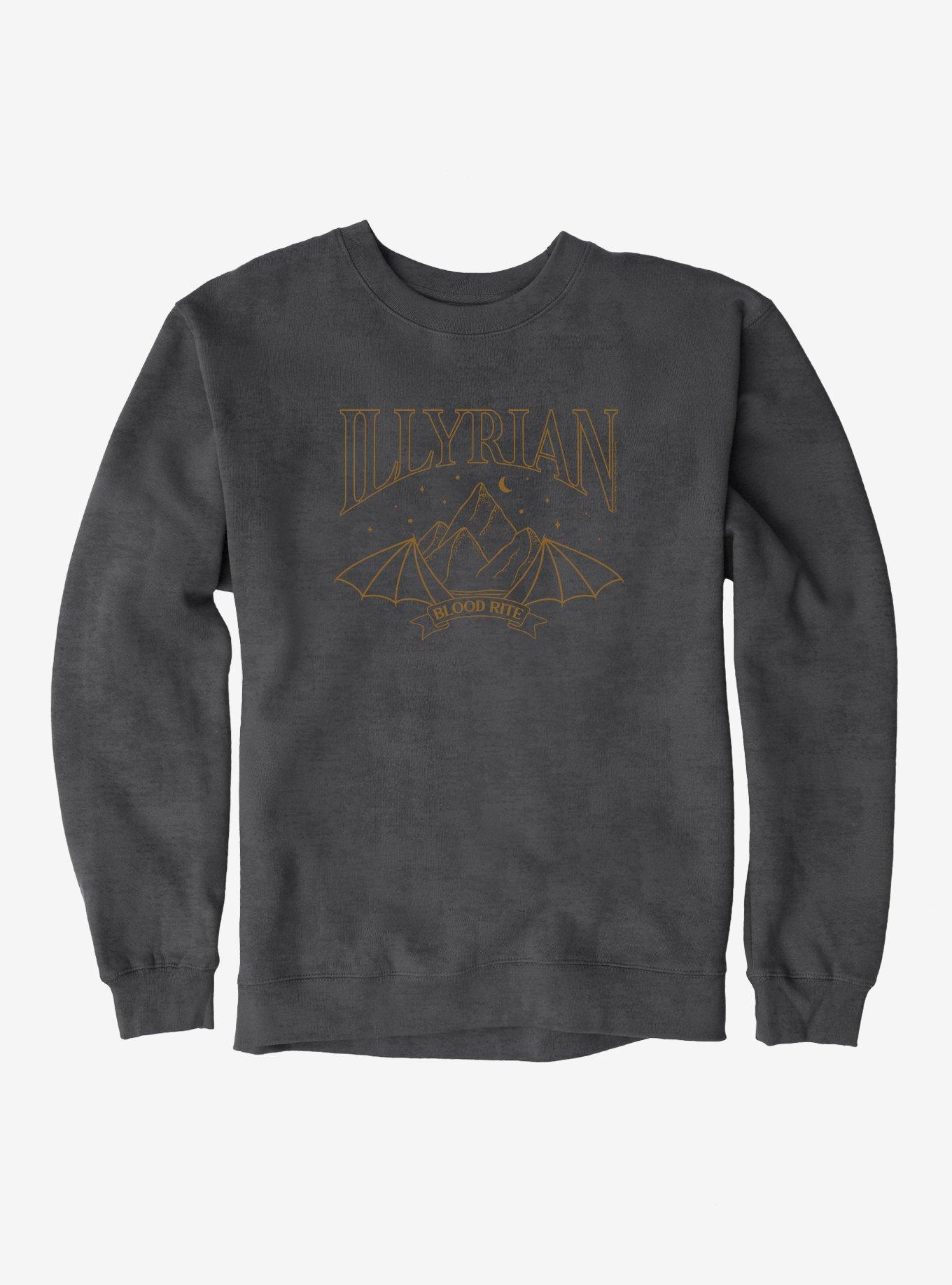 A Court Of Mist & Fury Illyrian Blood Rite Sweatshirt, DARK HEATHER, hi-res