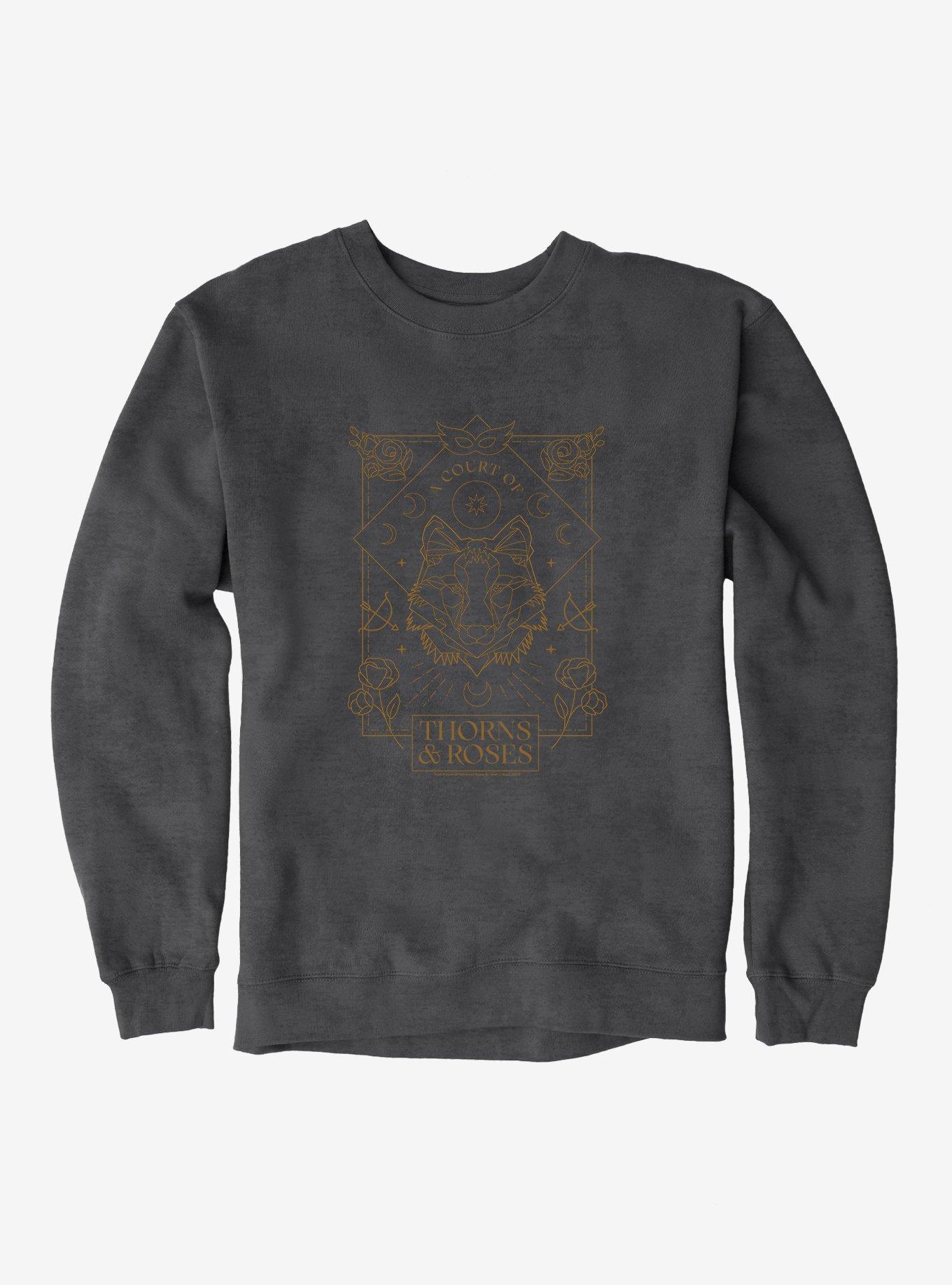 A Court of Thorns & Roses Wolf Sweatshirt, DARK HEATHER, hi-res