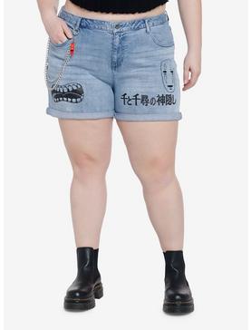 Studio Ghibli Spirited Away No-Face Mom Shorts Plus Size, , hi-res