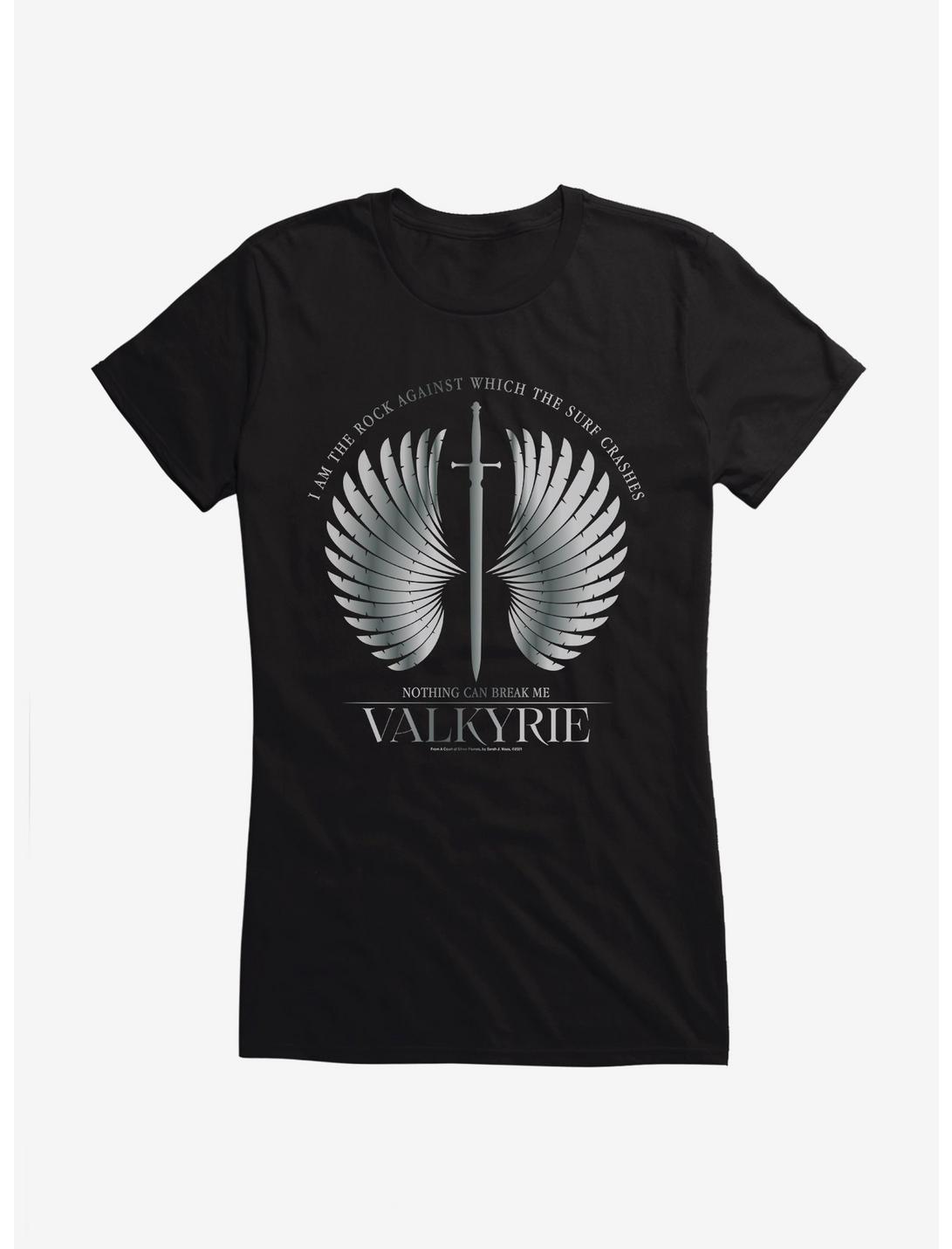 A Court Of Silver Flames Valkyrie Wings Girls T-Shirt, BLACK, hi-res