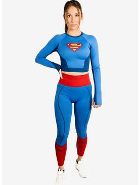 DC Comics Supergirl Athletic Leggings and Long Sleeve Top Set, , hi-res