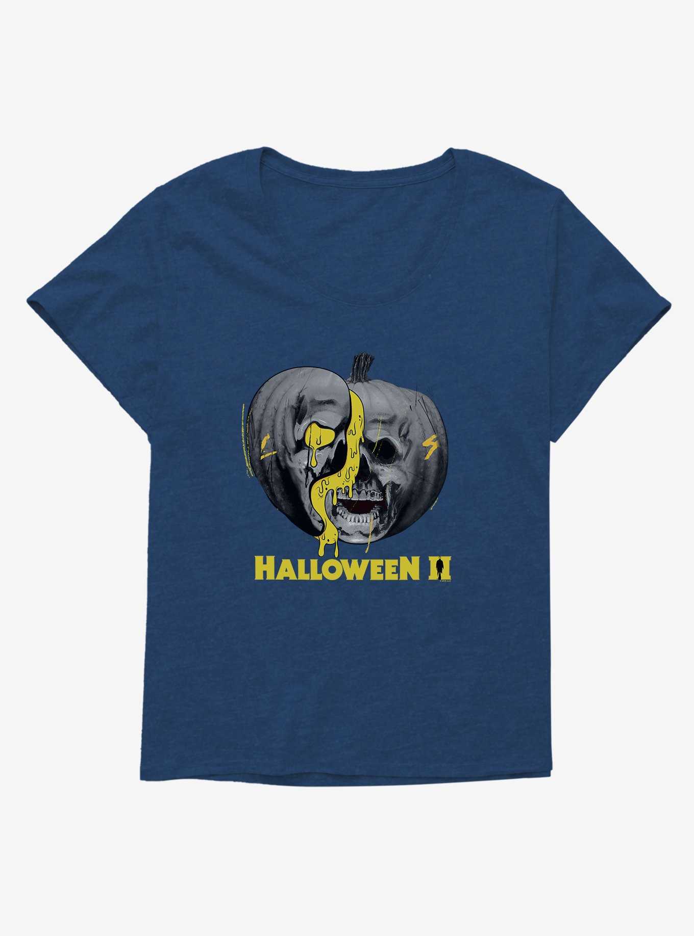 Halloween II Pumpkin Title Logo Girls T-Shirt Plus Size, , hi-res