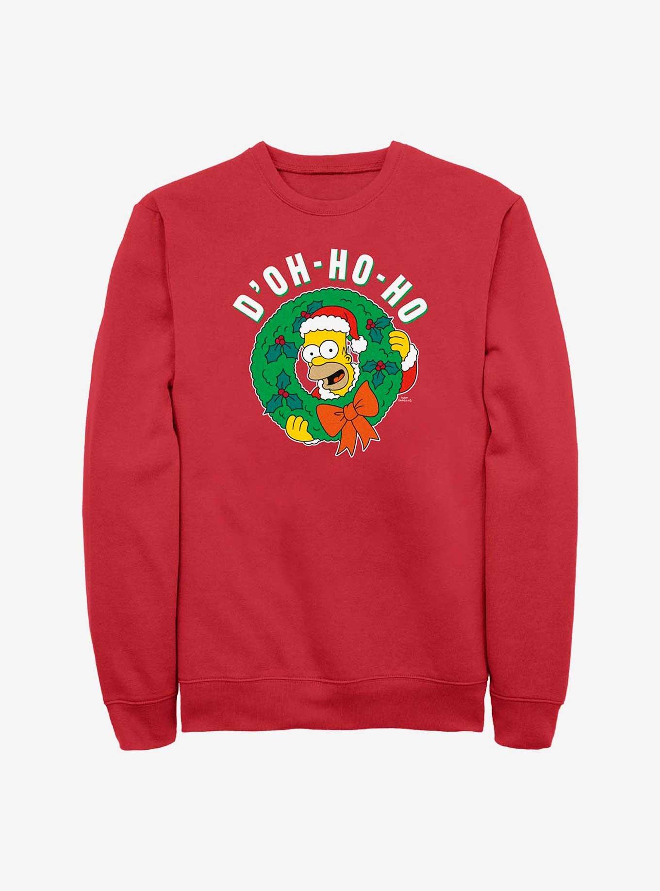 Simpsons | Topic Homer Hot A Christmas The - Sweatshirt RED