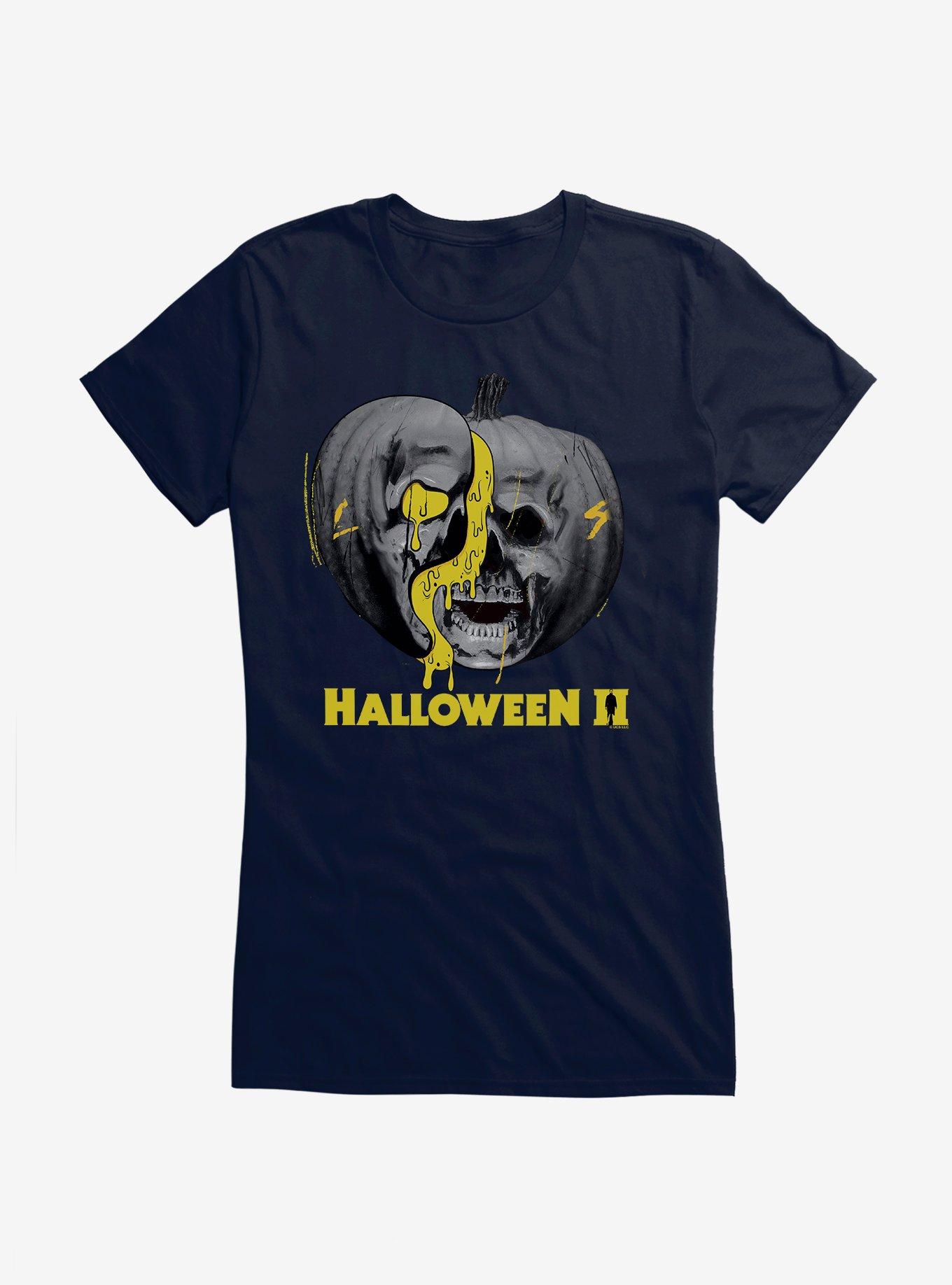THRDLESS Halloween II Pumpkin Title Logo Girls T-Shirt
