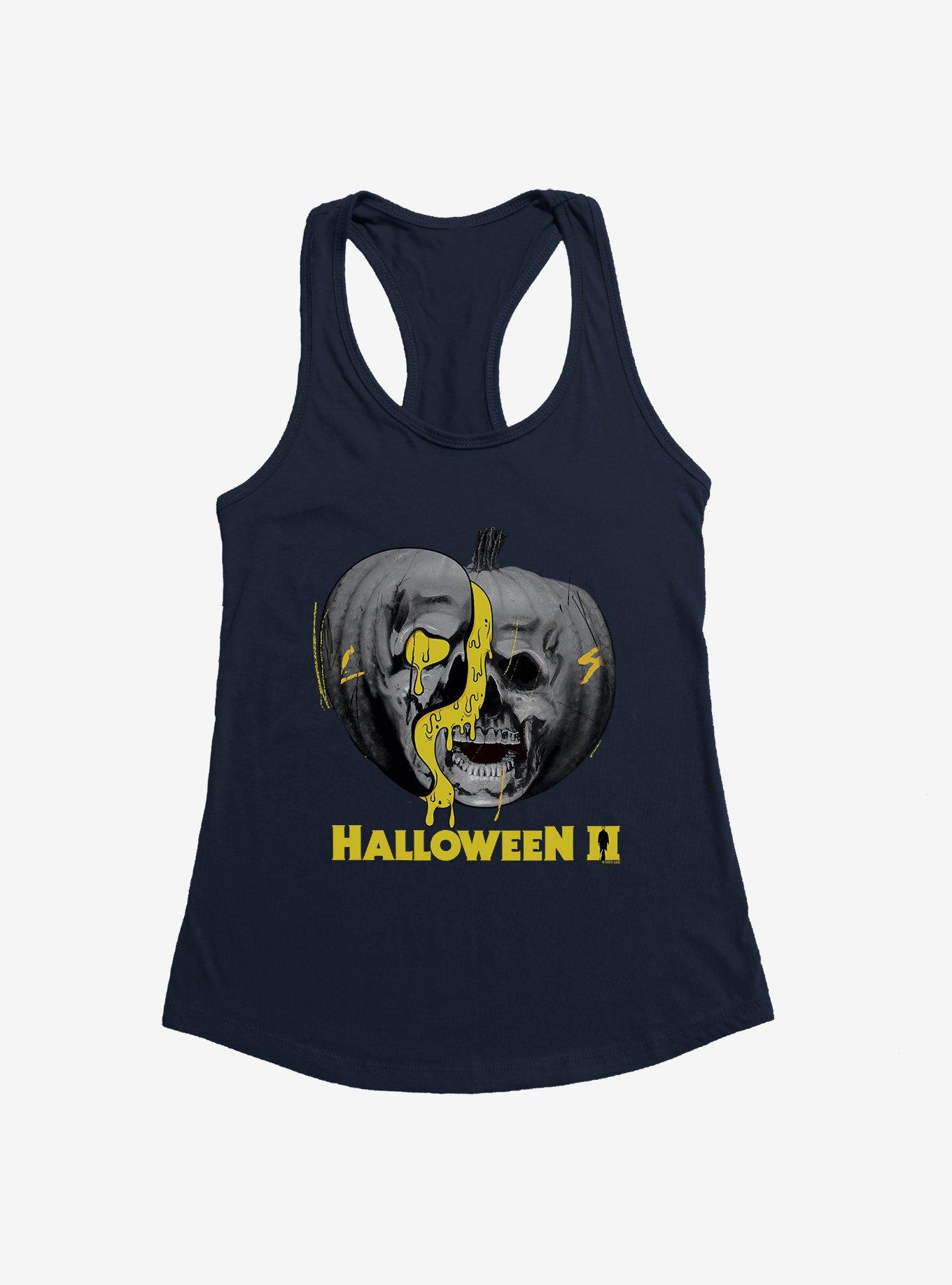 THRDLESS Halloween II Pumpkin Title Logo Girls Tank