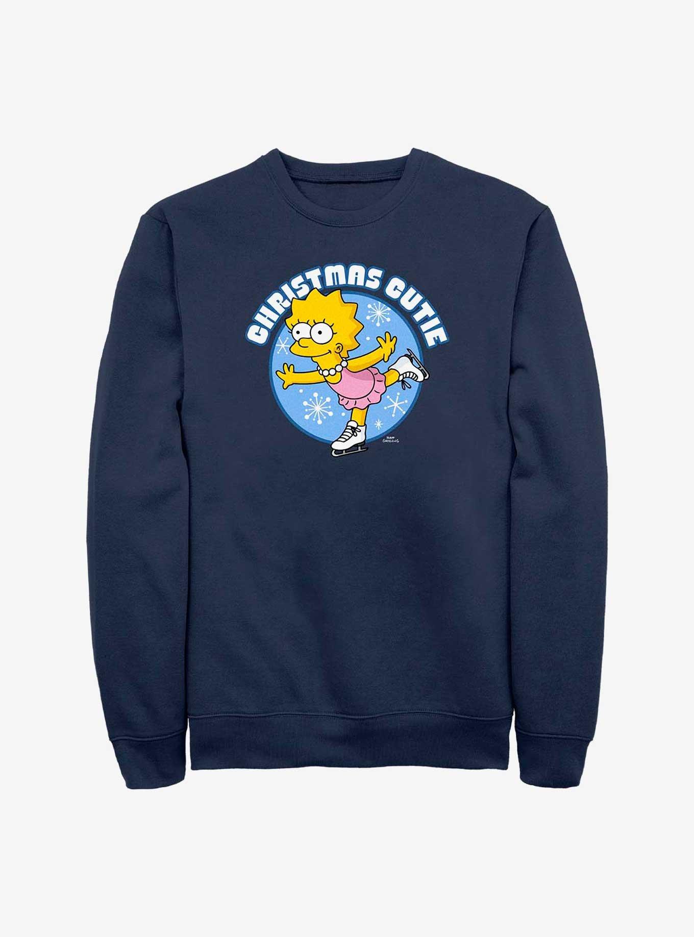 The Simpsons Lisa Ice Princess Sweatshirt, NAVY, hi-res