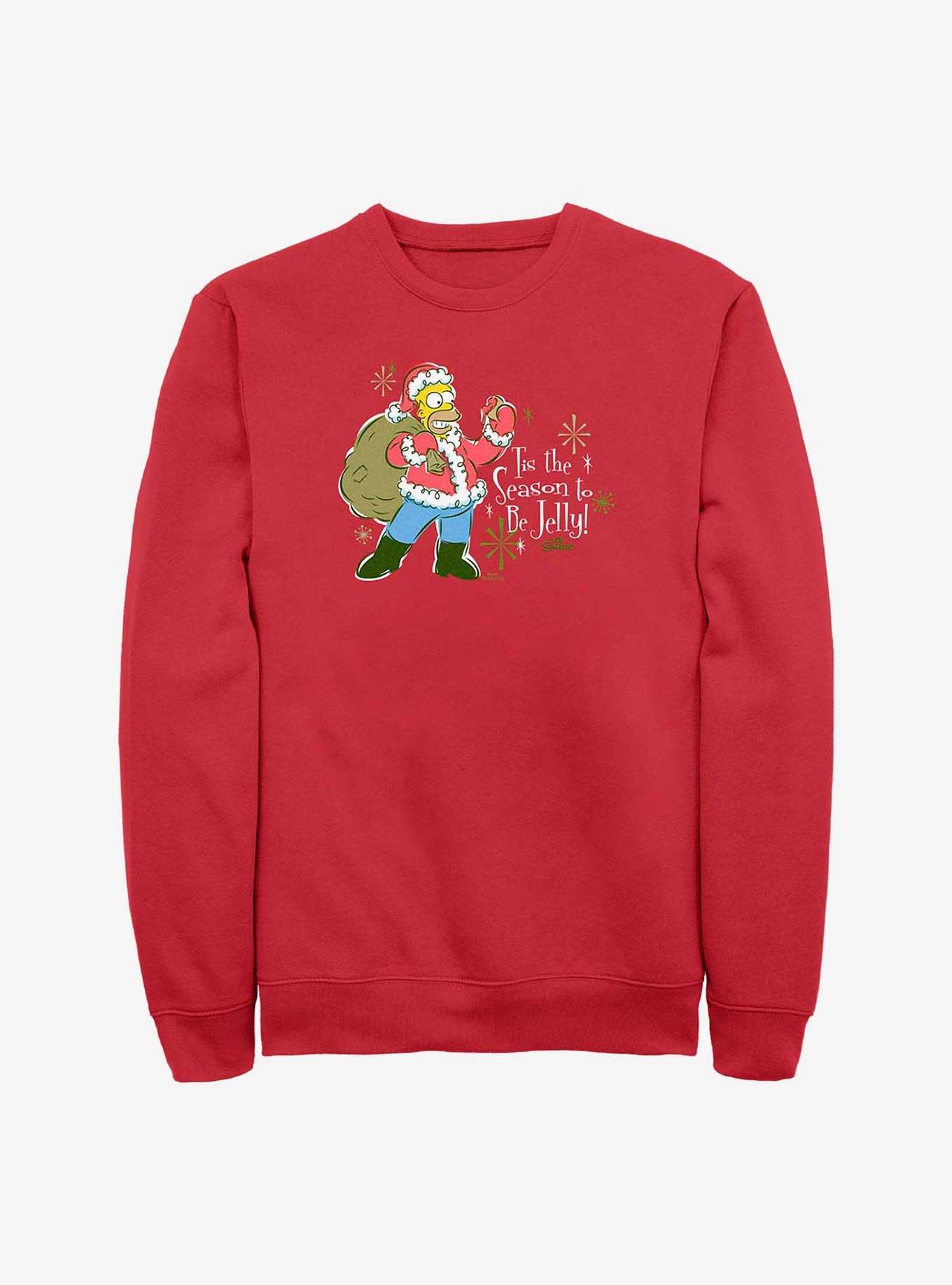 Simpsons light discount up christmas sweatshirt