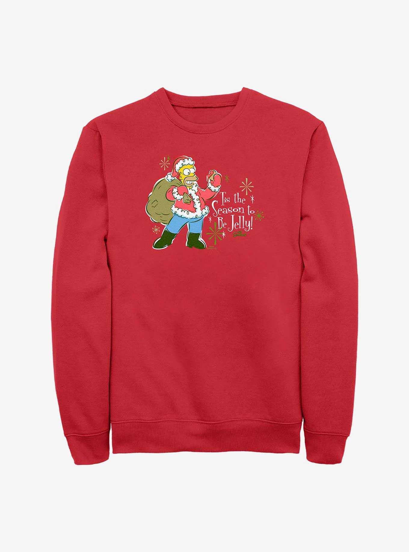 The Simpsons Santa Homer Jelly Season Sweatshirt, , hi-res