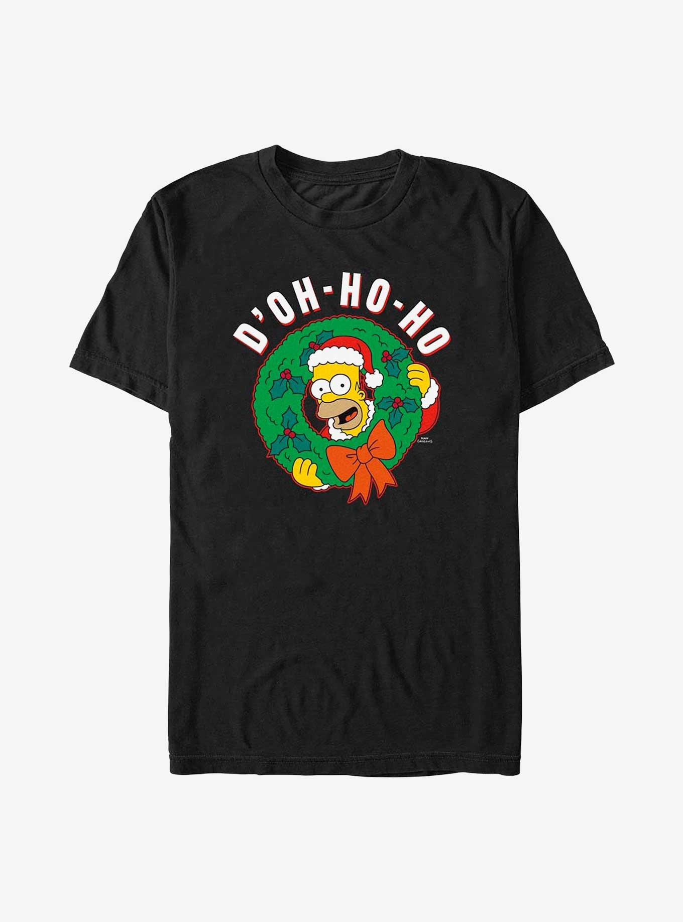 The Simpsons A Homer Christmas T-Shirt, BLACK, hi-res
