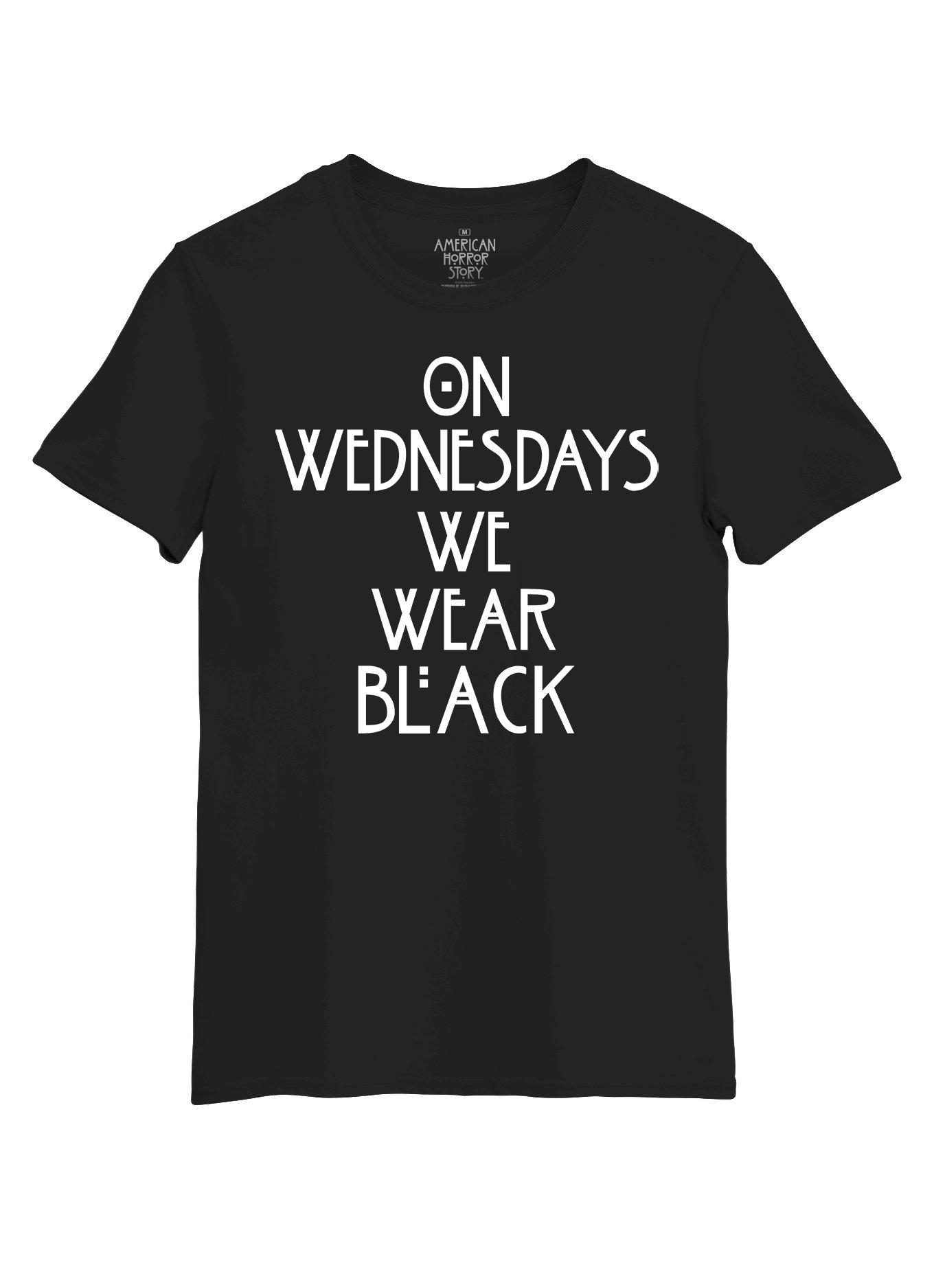 American Horror Story Wednesdays T-Shirt, BLACK, hi-res