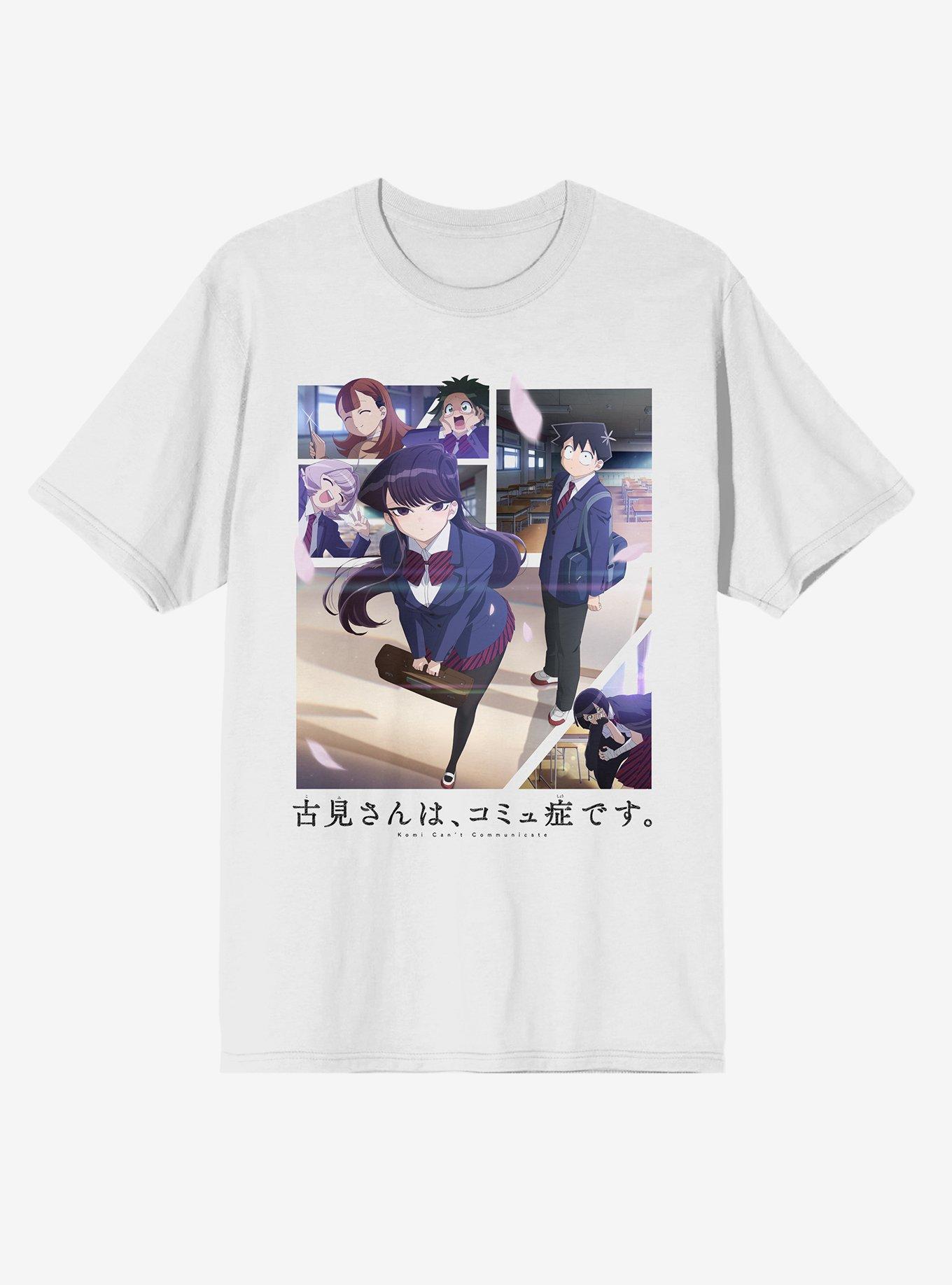 Komi Can't Communicate Character Grid T-Shirt, CREAM, hi-res