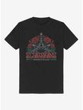 Scorpions Roses Boyfriend Fit Girls T-Shirt, BLACK, hi-res