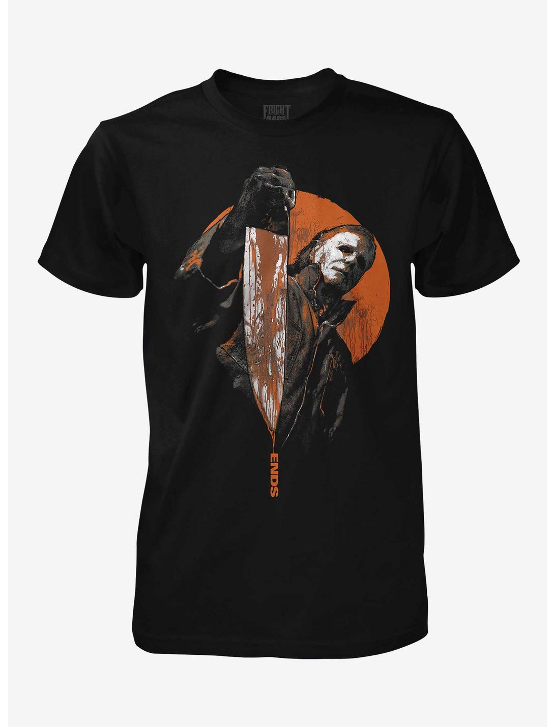 Halloween Ends Michael Myers T-Shirt By Fright Rags, BLACK, hi-res