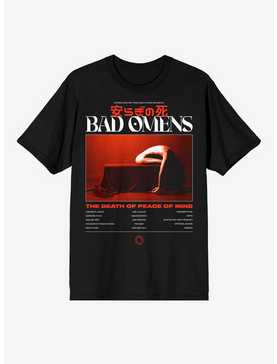 Bad Omens The Death Of Peace Of Mind Tracklist T-Shirt, , hi-res