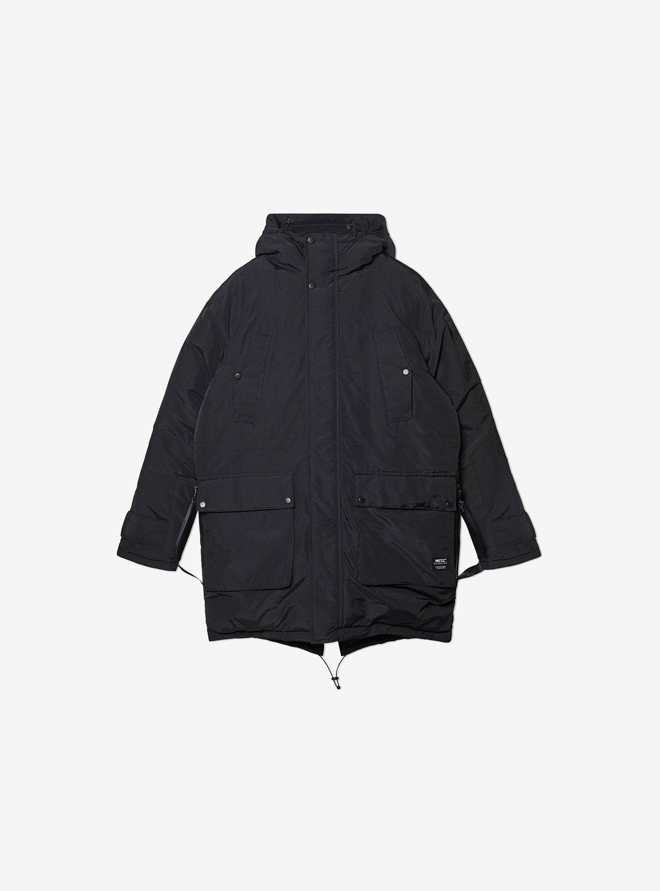 WeSC All Weather Black Parka | Hot Topic