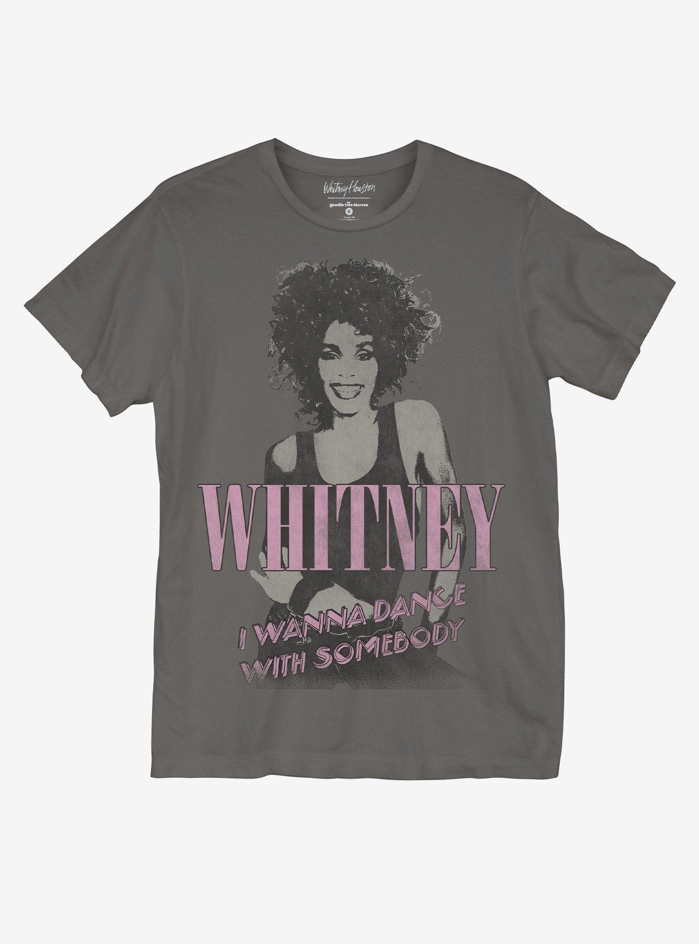 whitney houston i wanna dance with somebody t shirt