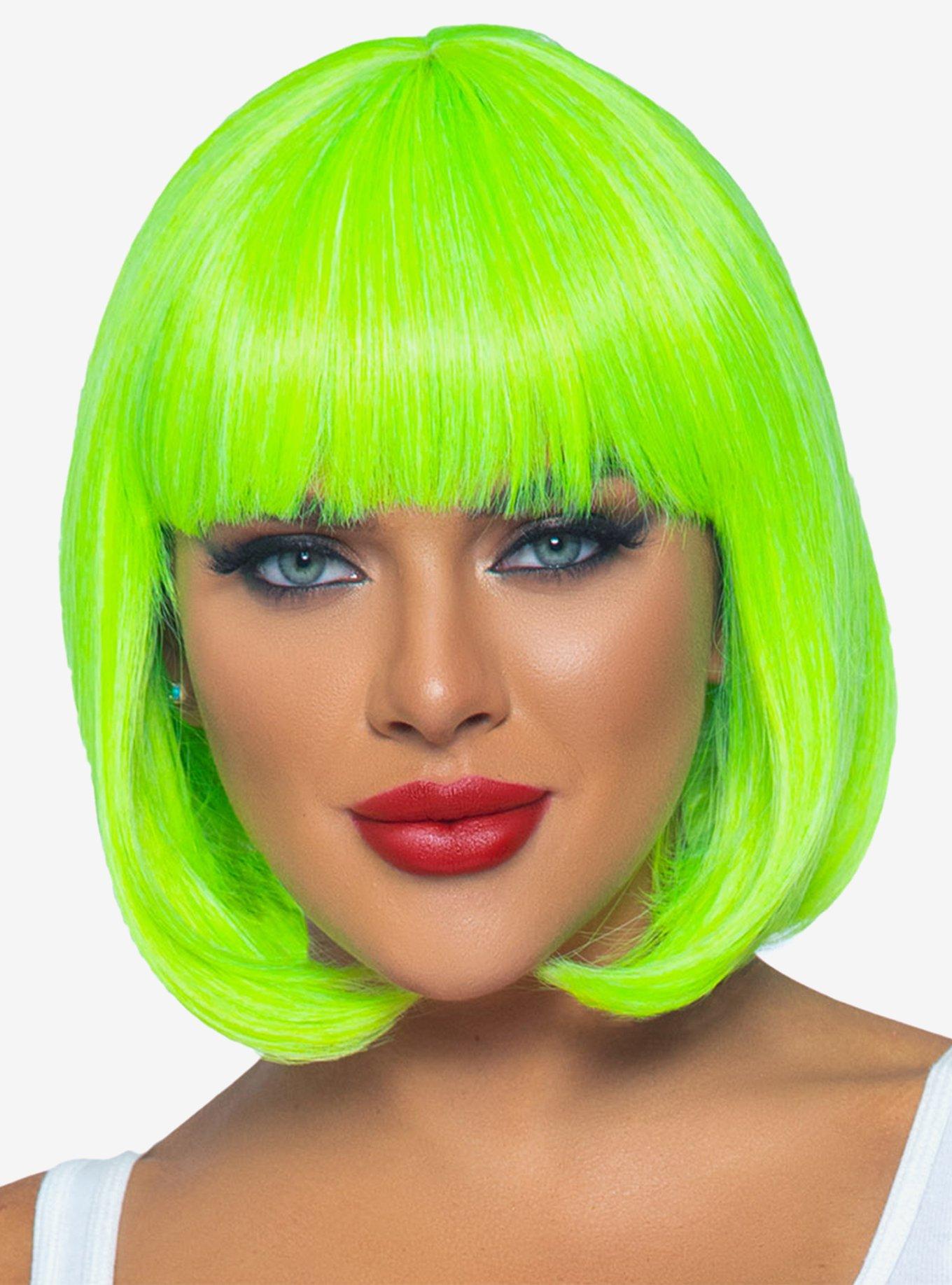 Neon Short Bob Wig, , hi-res