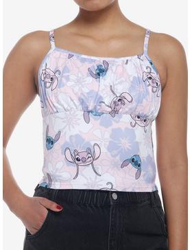 Plus Size Disney Lilo & Stitch Floral Angel & Stitch Girls Cami, , hi-res