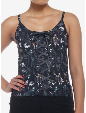 The Nightmare Before Christmas Characters Lace-Up Girls Cami, , hi-res