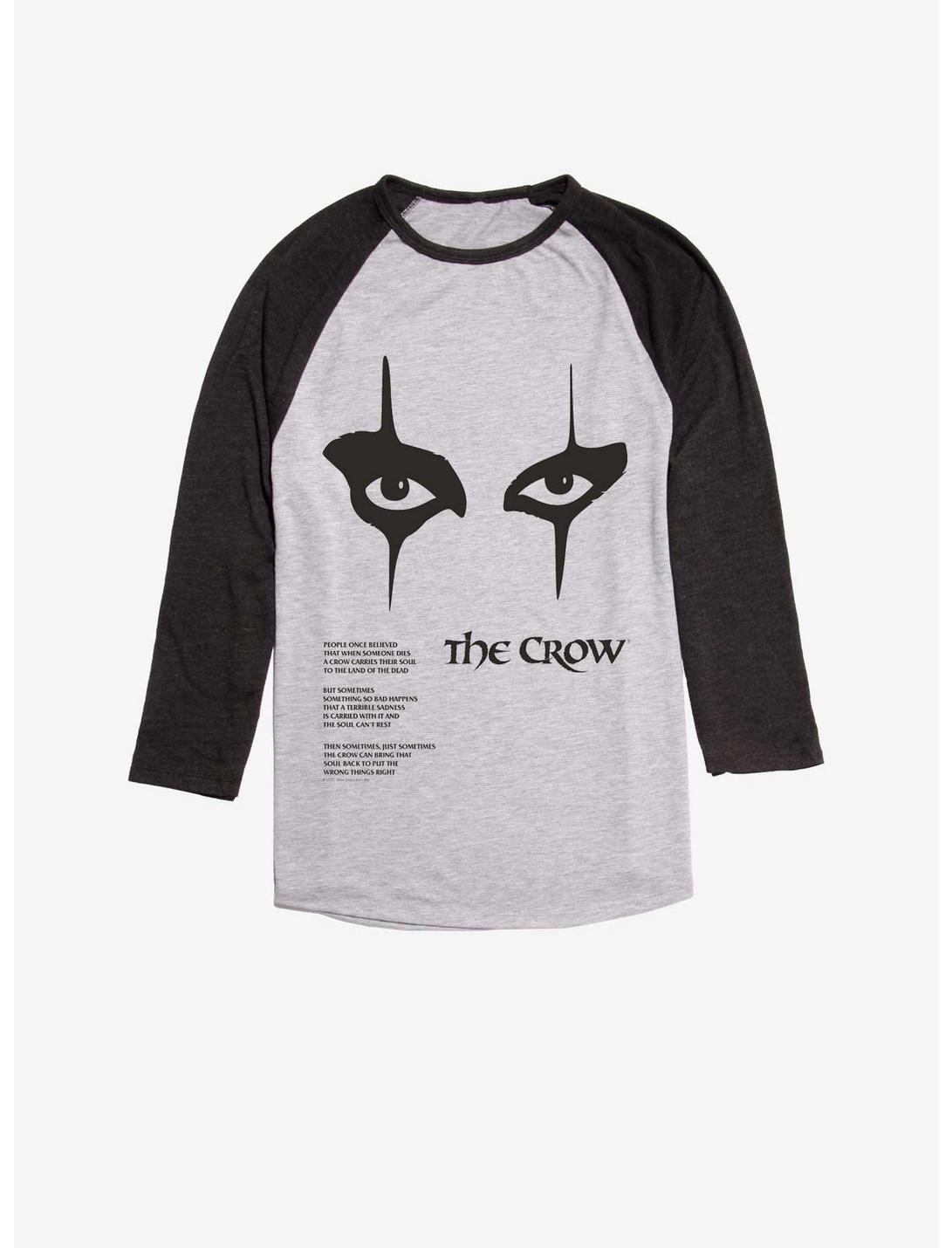 The Crow Movie Sarah's Quote Raglan T-Shirt, Ath Heather With Black, hi-res