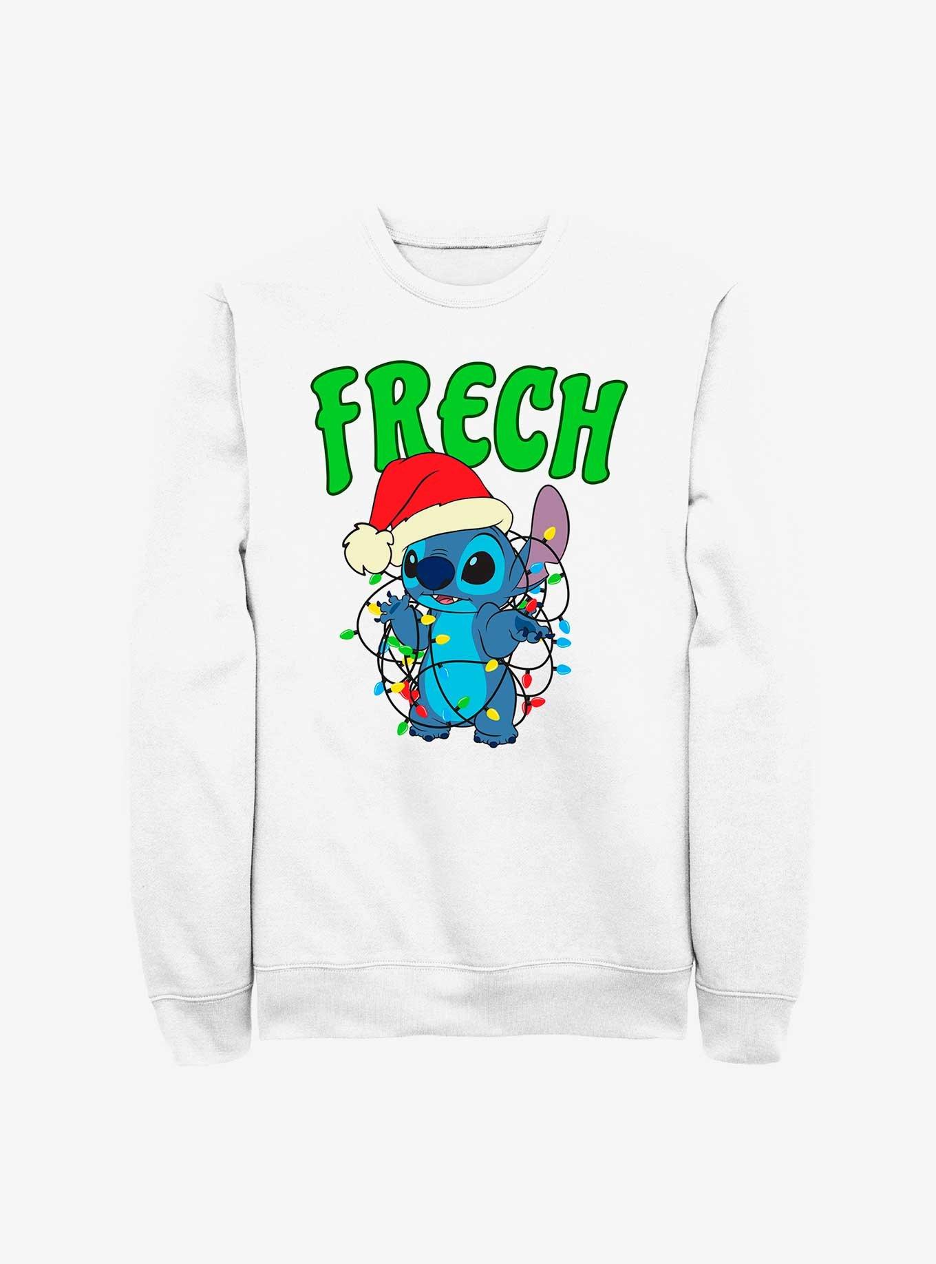 Disney Lilo & Stitch Frech Naughty in German Sweatshirt, WHITE, hi-res