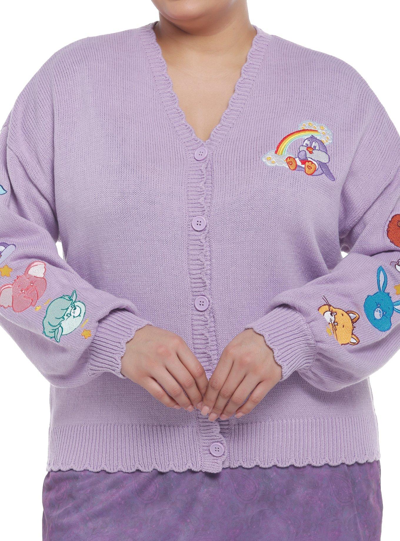Care Bear Cousins Lavender Skimmer Cardigan Plus Size, PURPLE, hi-res