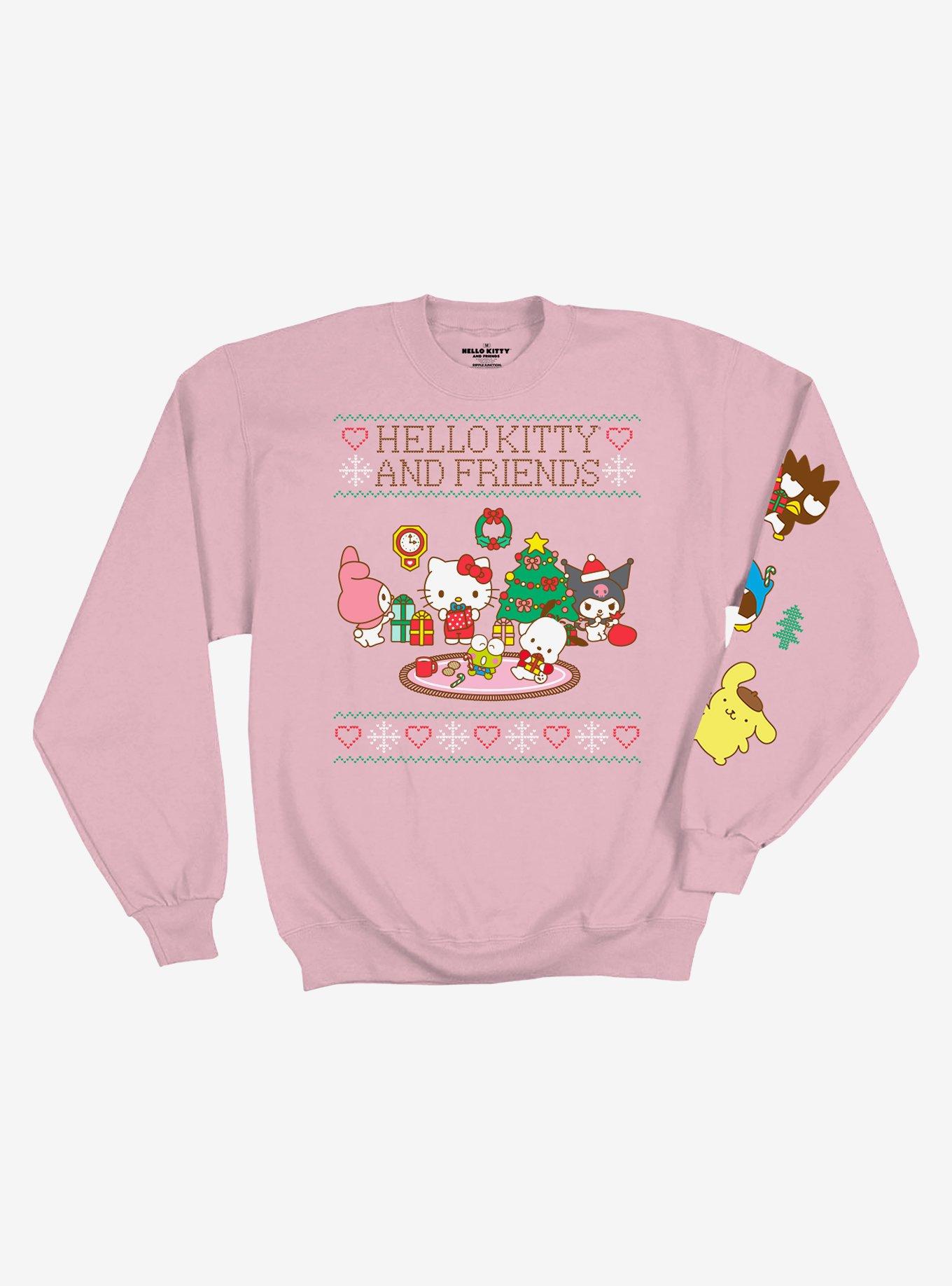 Girls' Hello Kitty & Friends Dreamy Pullover Sweatshirt - Pink Xs : Target