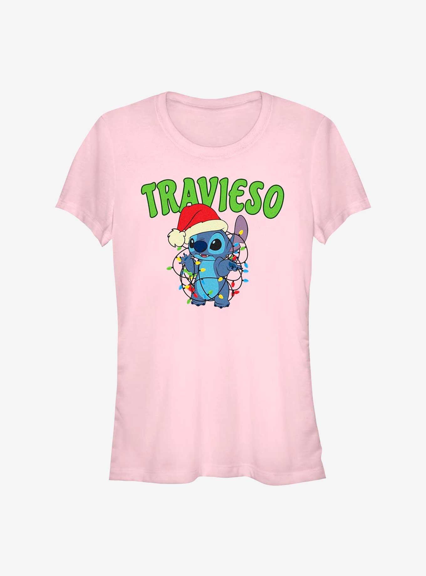 Disney Lilo & Stitch Travieso Naughty in Spanish Girls T-Shirt, LIGHT PINK, hi-res