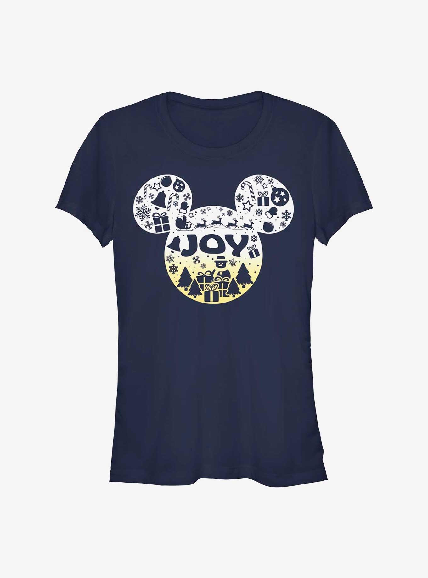Disney Mickey Mouse Joy Ears Girls T-Shirt, NAVY, hi-res