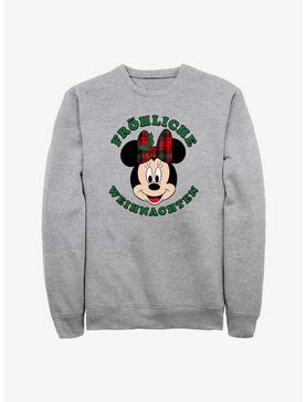 Disney Minnie Mouse Frohliche Weihnachten Merry Christmas in German Sweatshirt, , hi-res
