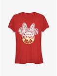 Disney Minnie Mouse Alegria Joy in Spanish Ears Girls T-Shirt, RED, hi-res